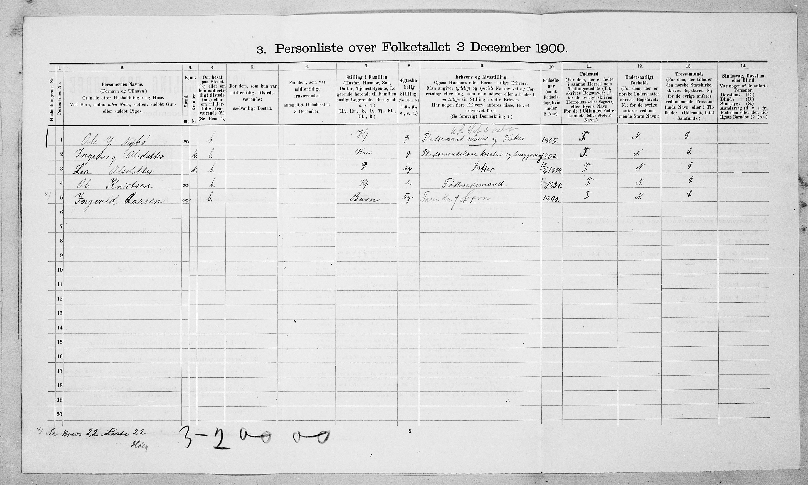 SAT, Folketelling 1900 for 1529 Skodje herred, 1900, s. 952