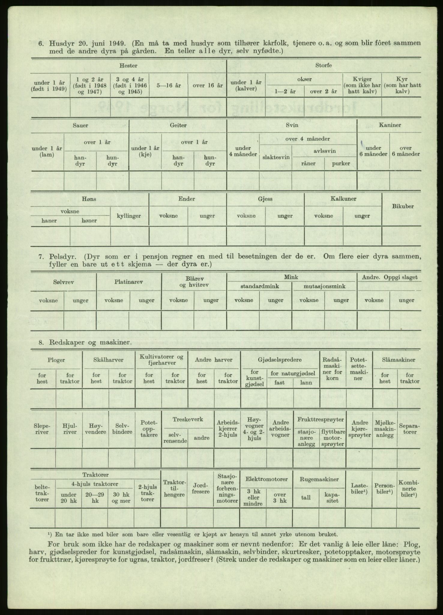 Statistisk sentralbyrå, Næringsøkonomiske emner, Jordbruk, skogbruk, jakt, fiske og fangst, AV/RA-S-2234/G/Gc/L0438: Troms: Salangen og Bardu, 1949, s. 962