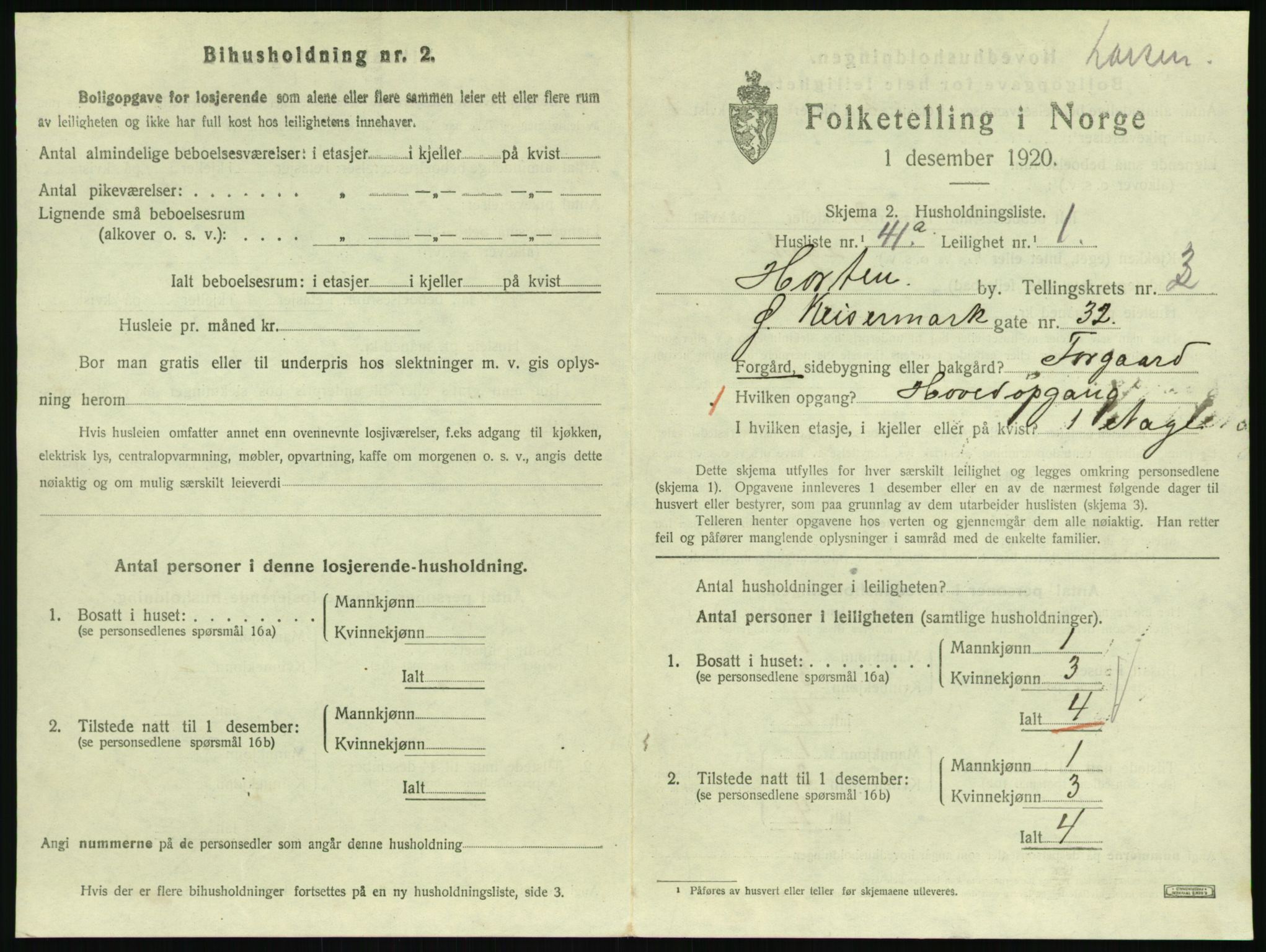 SAKO, Folketelling 1920 for 0703 Horten kjøpstad, 1920, s. 4277