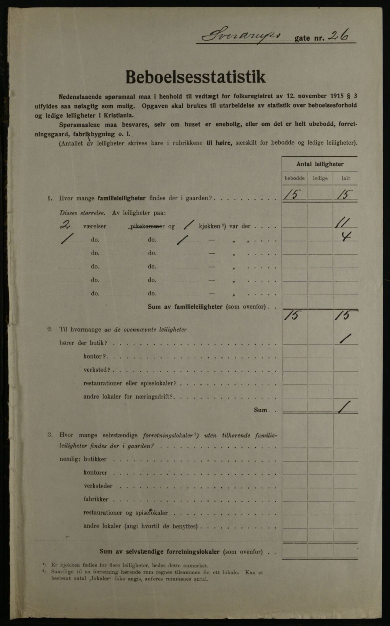 OBA, Kommunal folketelling 1.12.1923 for Kristiania, 1923, s. 117176