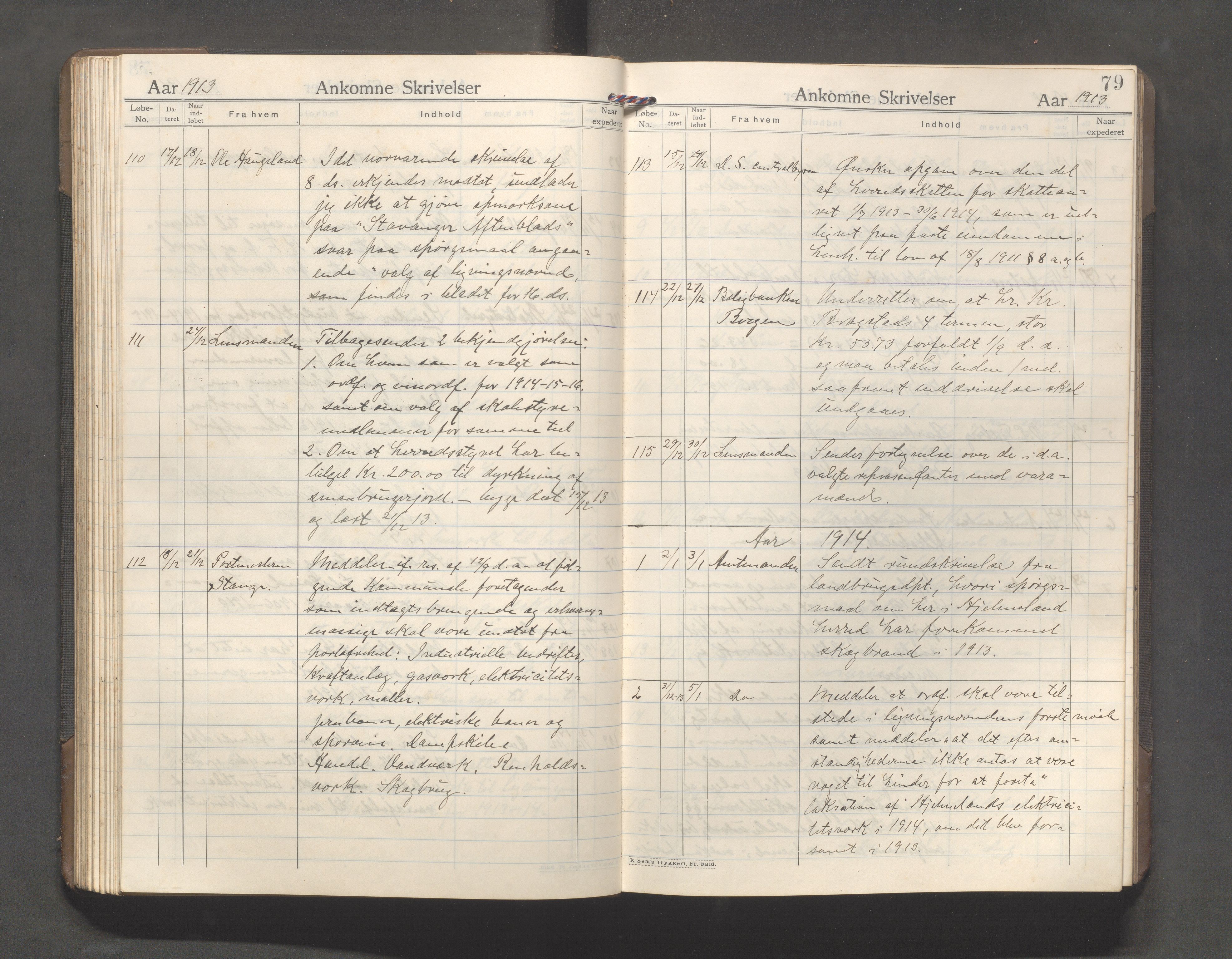 Hjelmeland kommune - Formannskapet, IKAR/K-102522/C/L0003: Journal, 1907-1923, s. 79