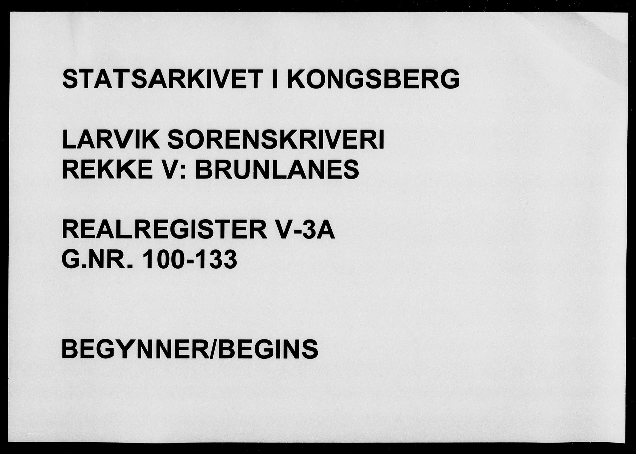Larvik sorenskriveri, SAKO/A-83/G/Gb/Gbf/L0003a: Panteregister nr. V 3
