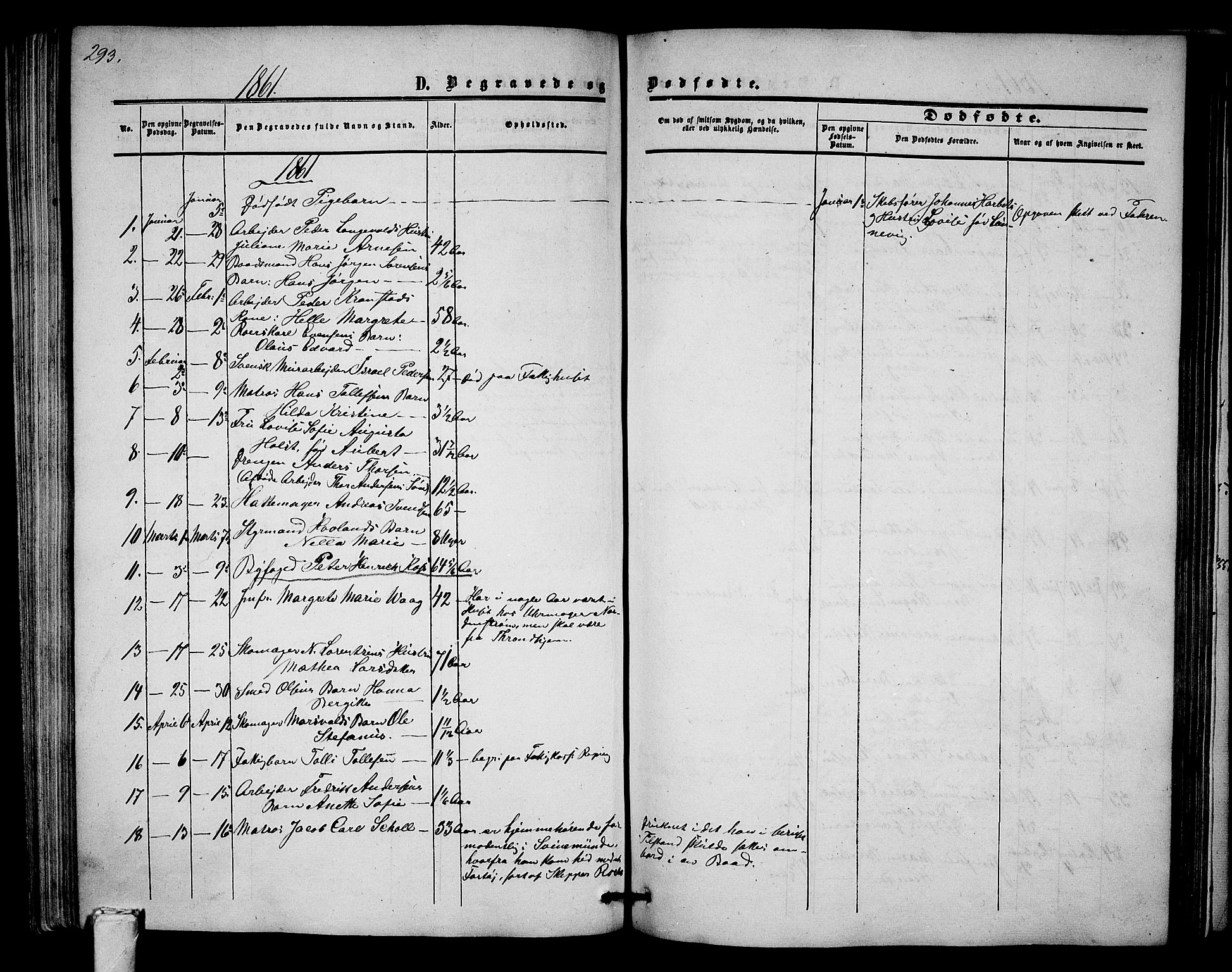 Tønsberg kirkebøker, AV/SAKO-A-330/G/Ga/L0003: Klokkerbok nr. 3, 1855-1864, s. 293