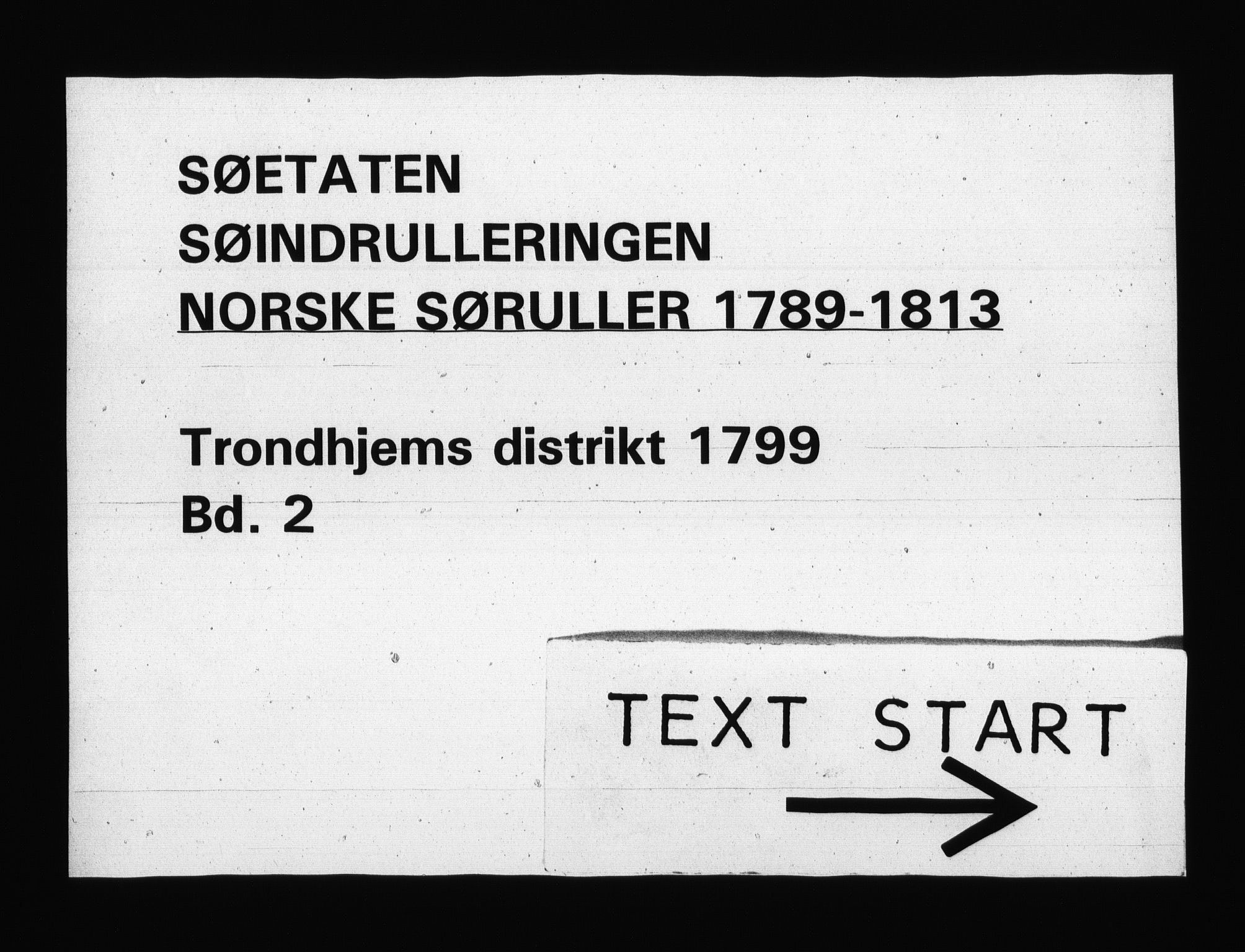 Sjøetaten, RA/EA-3110/F/L0316: Trondheim distrikt, bind 2, 1799