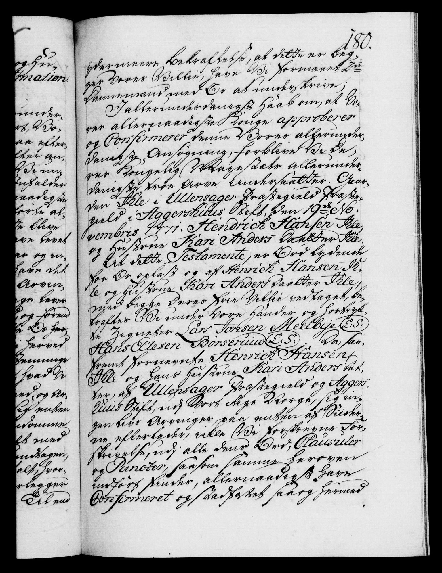 Danske Kanselli 1572-1799, RA/EA-3023/F/Fc/Fca/Fcaa/L0045: Norske registre "Norske eller 3. dept.s åpne brev, 1771-1773, s. 180a