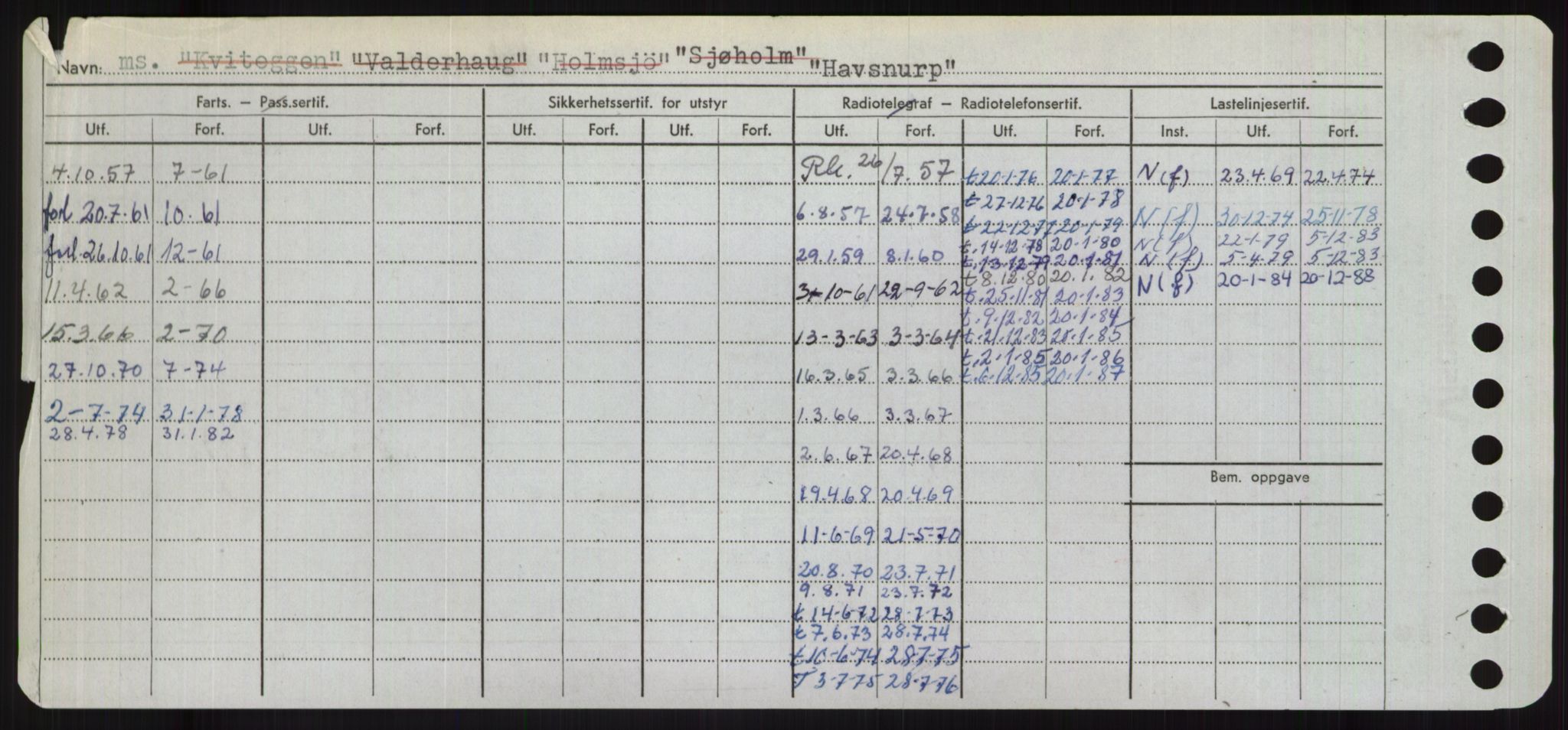 Sjøfartsdirektoratet med forløpere, Skipsmålingen, RA/S-1627/H/Ha/L0002/0002: Fartøy, Eik-Hill / Fartøy, G-Hill, s. 694