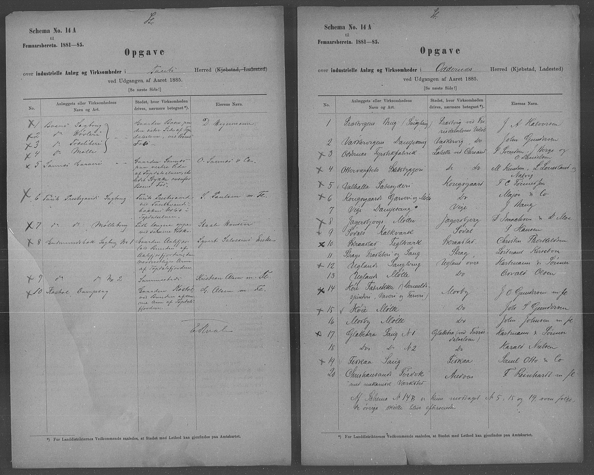 Statistisk sentralbyrå, Næringsøkonomiske emner, Generelt - Amtmennenes femårsberetninger, AV/RA-S-2233/F/Fa/L0063: --, 1885, s. 18