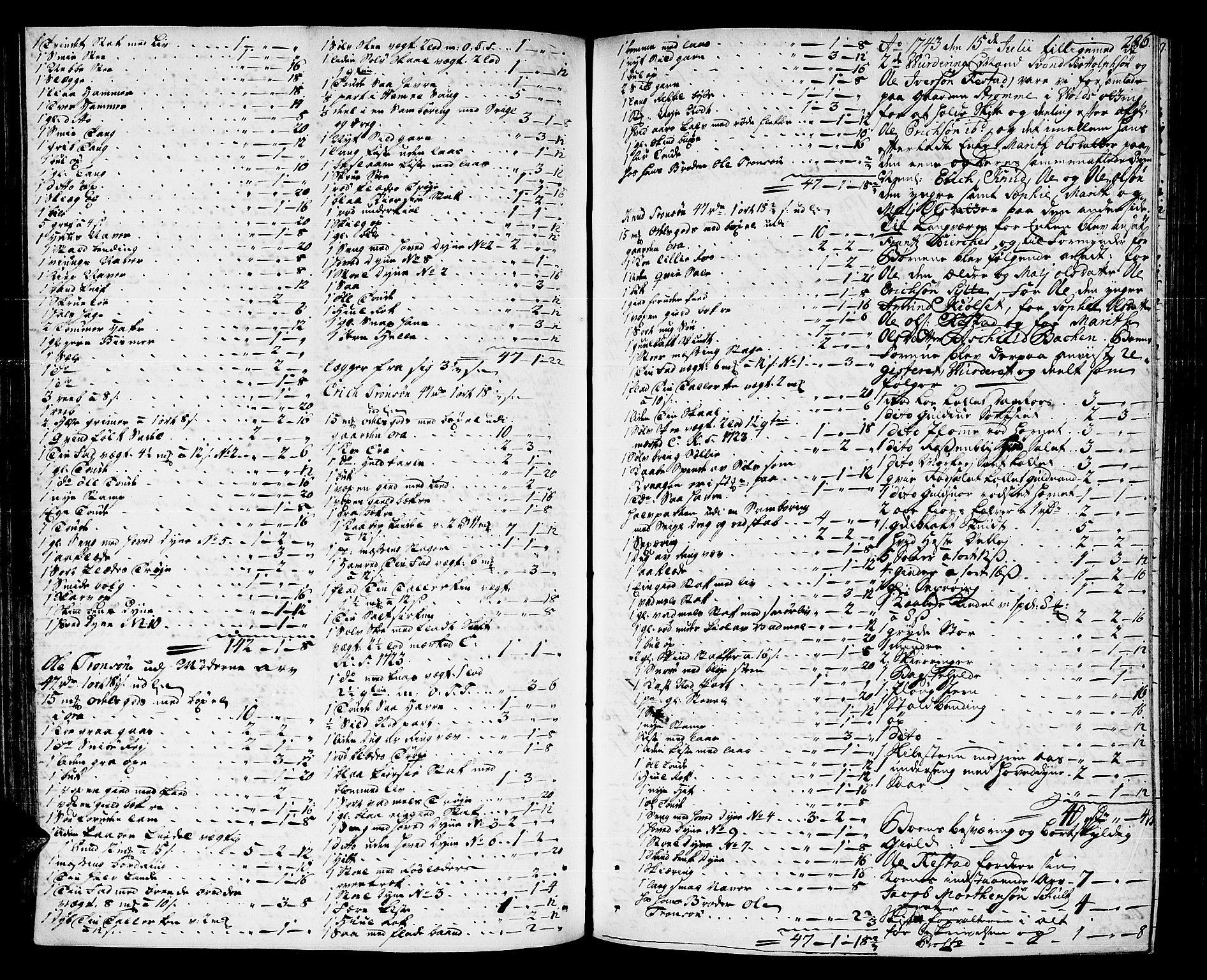 Romsdal sorenskriveri, AV/SAT-A-4149/1/3/3A/L0007: Skifteprotokoll, 1740-1751, s. 285b-286a