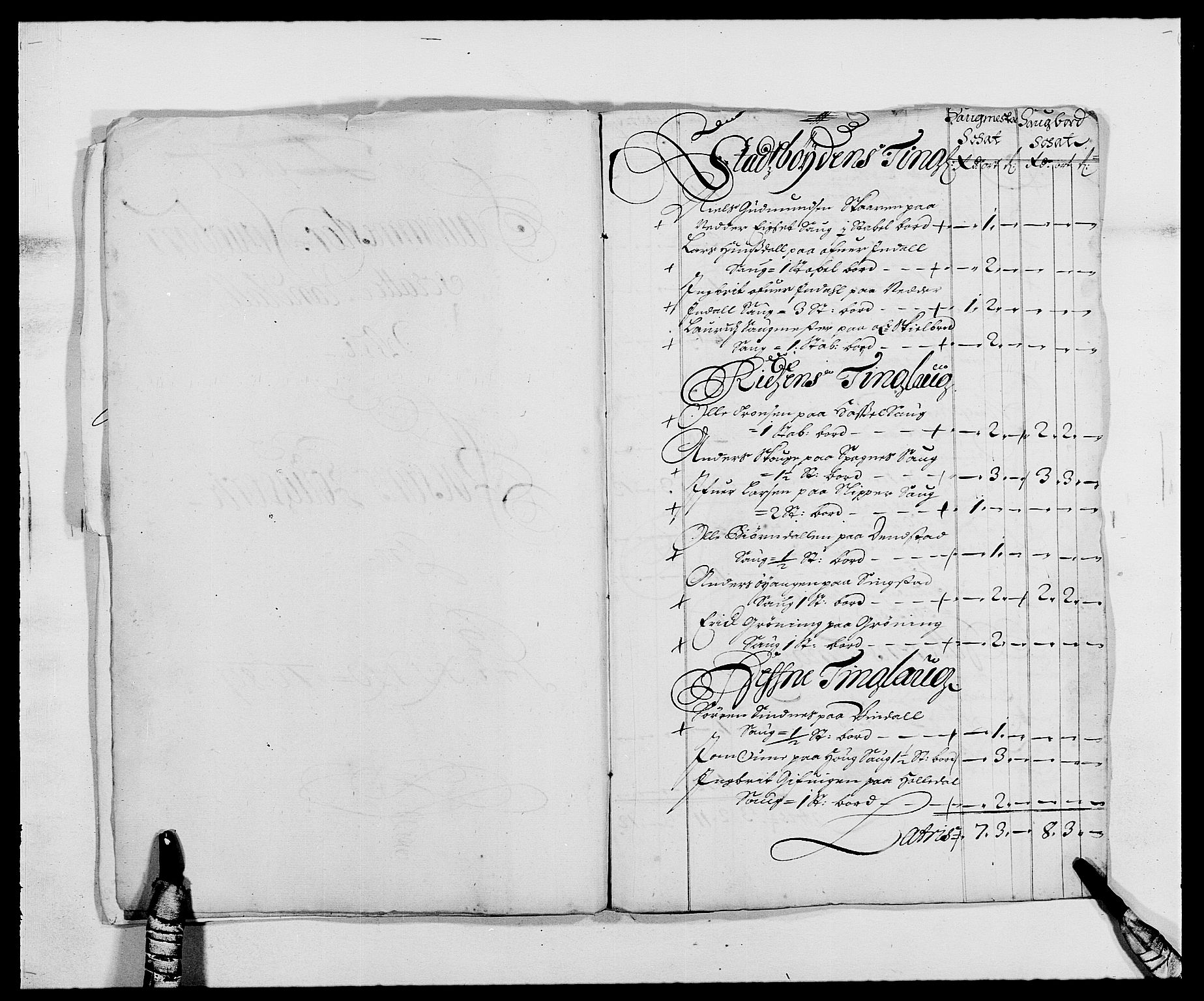 Rentekammeret inntil 1814, Reviderte regnskaper, Fogderegnskap, AV/RA-EA-4092/R57/L3847: Fogderegnskap Fosen, 1689, s. 15