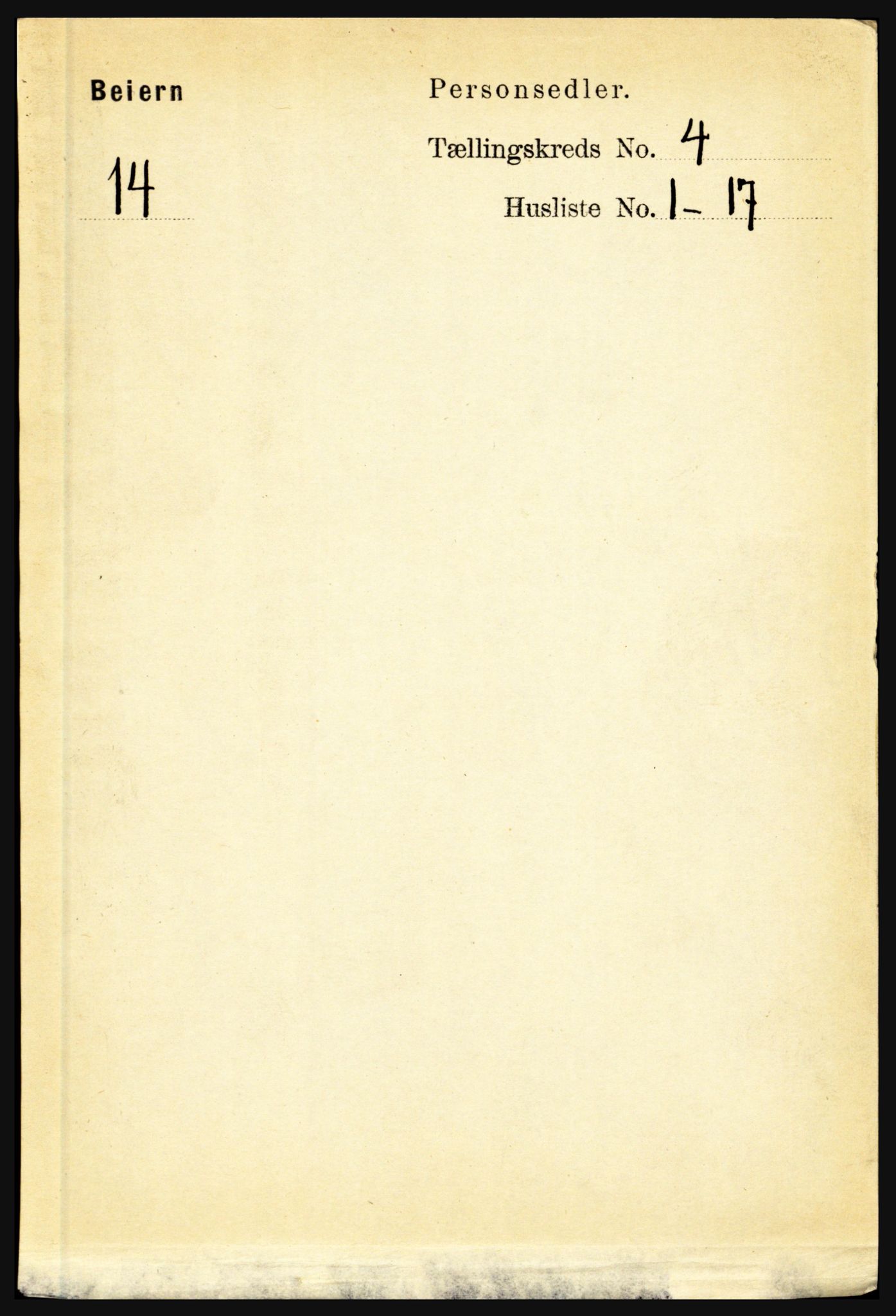 RA, Folketelling 1891 for 1839 Beiarn herred, 1891, s. 1477