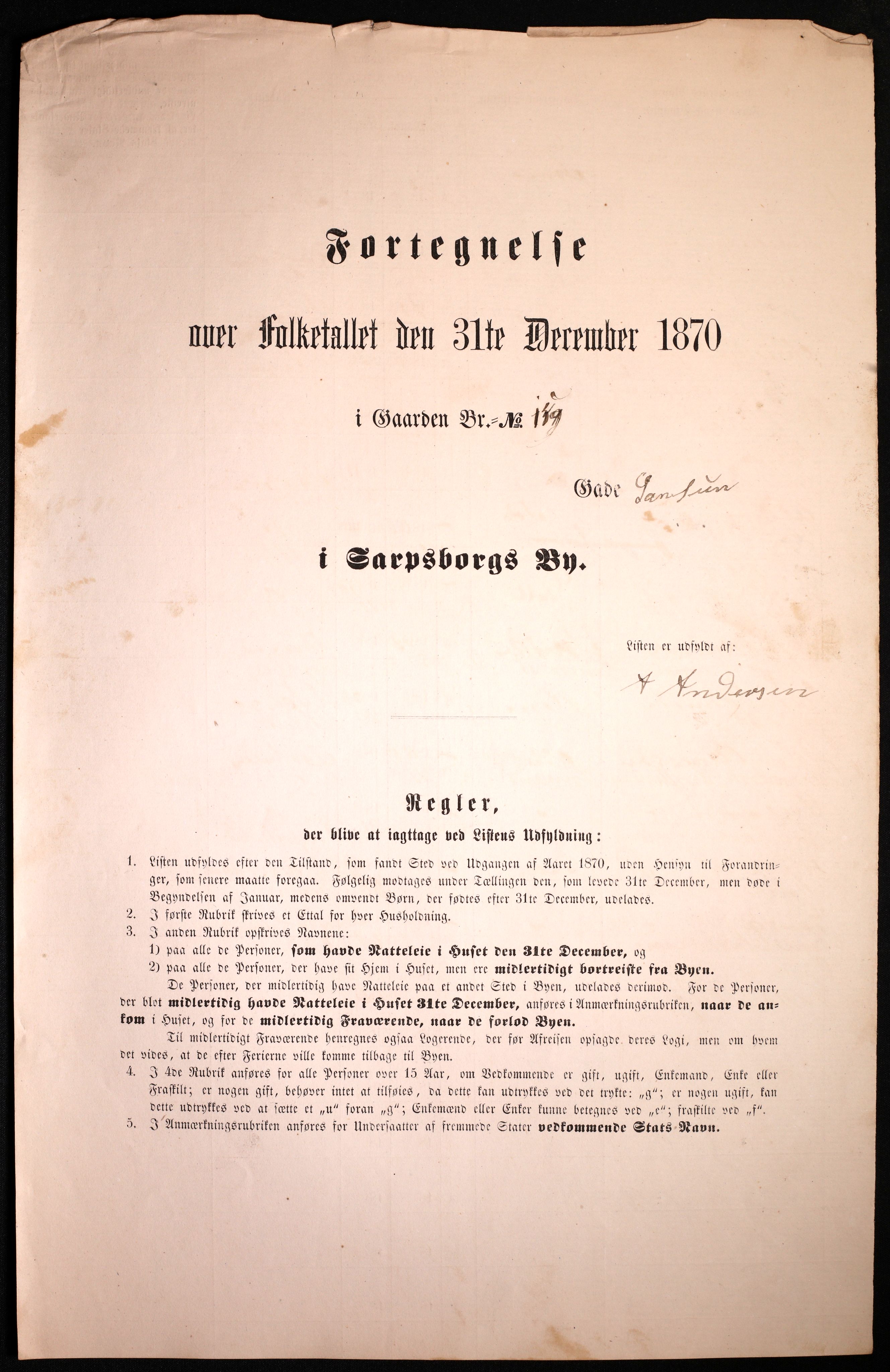 RA, Folketelling 1870 for 0102 Sarpsborg kjøpstad, 1870, s. 573