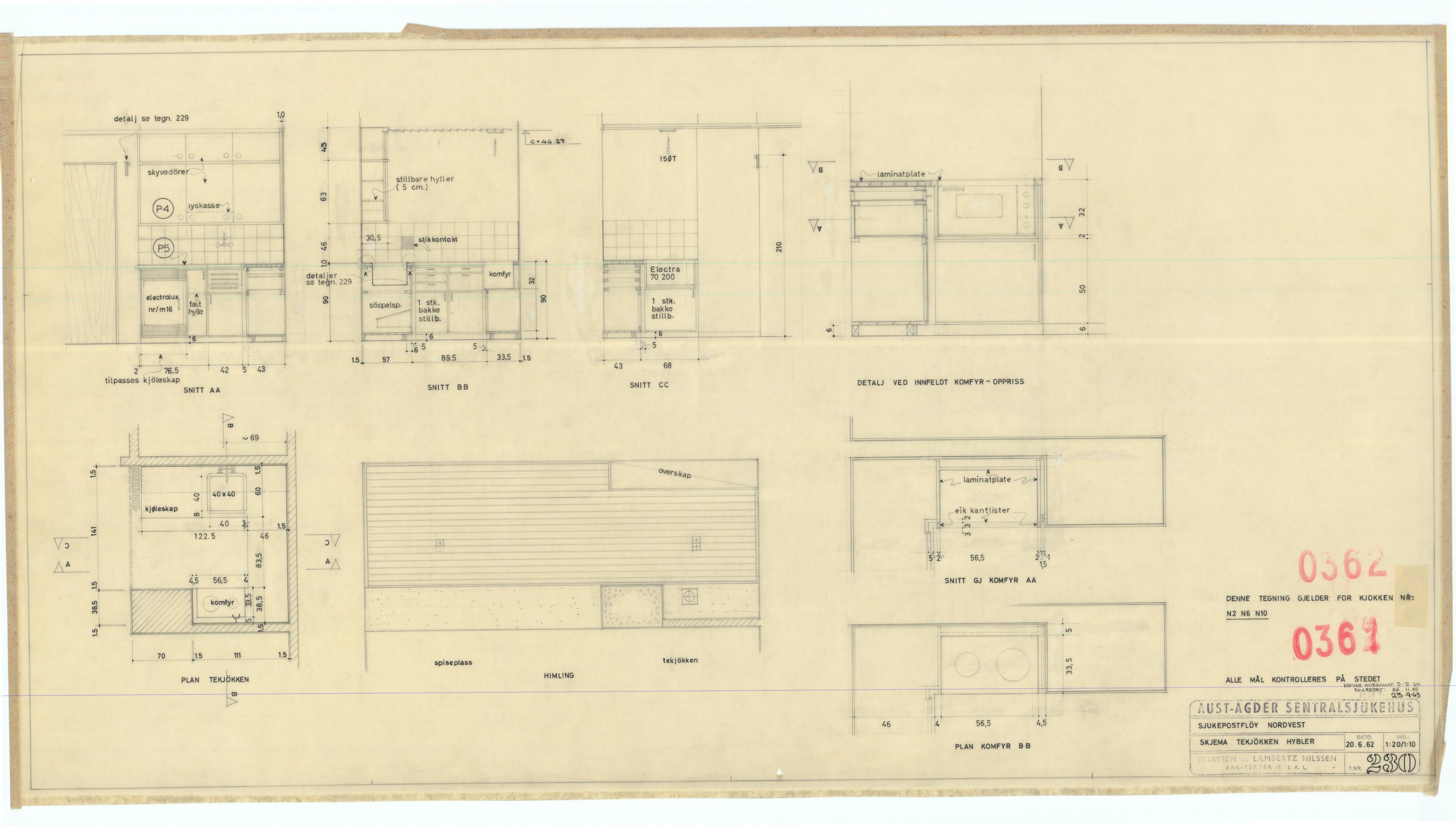 Eliassen og Lambertz-Nilssen Arkitekter, AAKS/PA-2983/T/T01/L0002: Tegningskogger 0362, 1960-1966, s. 7