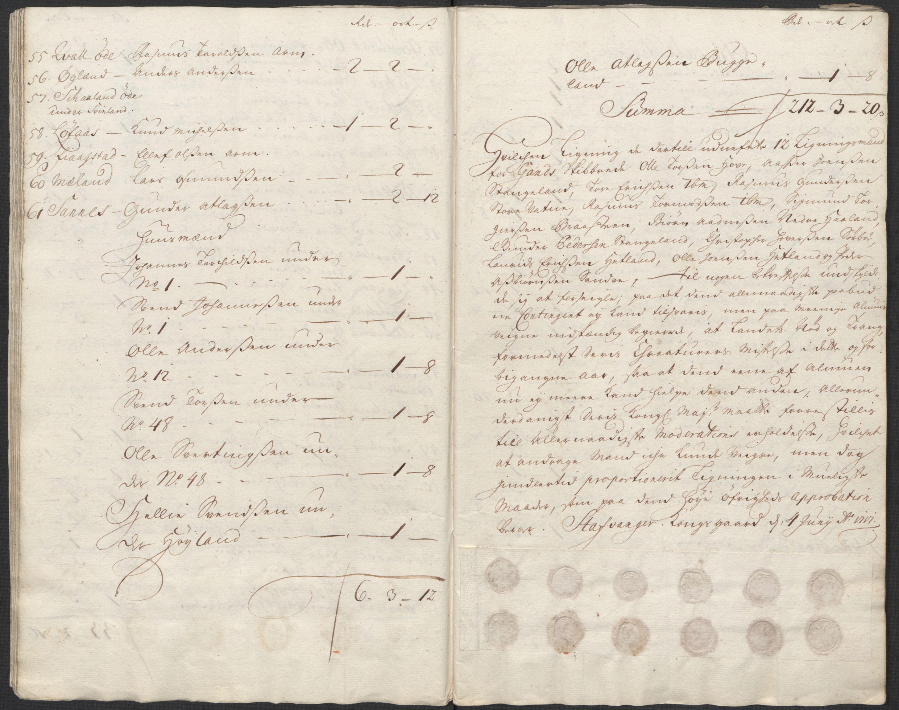 Rentekammeret inntil 1814, Reviderte regnskaper, Fogderegnskap, RA/EA-4092/R46/L2742: Fogderegnskap Jæren og Dalane, 1717, s. 59