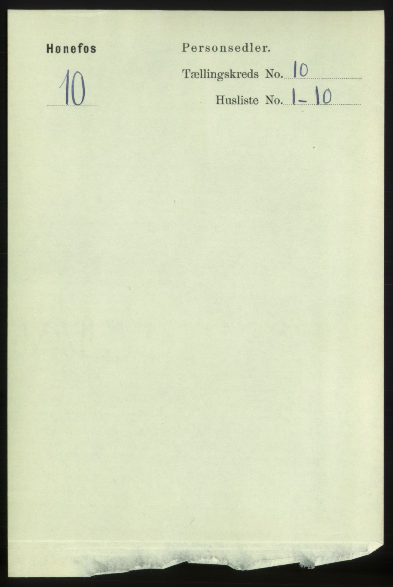 RA, Folketelling 1891 for 0601 Hønefoss kjøpstad, 1891, s. 1401