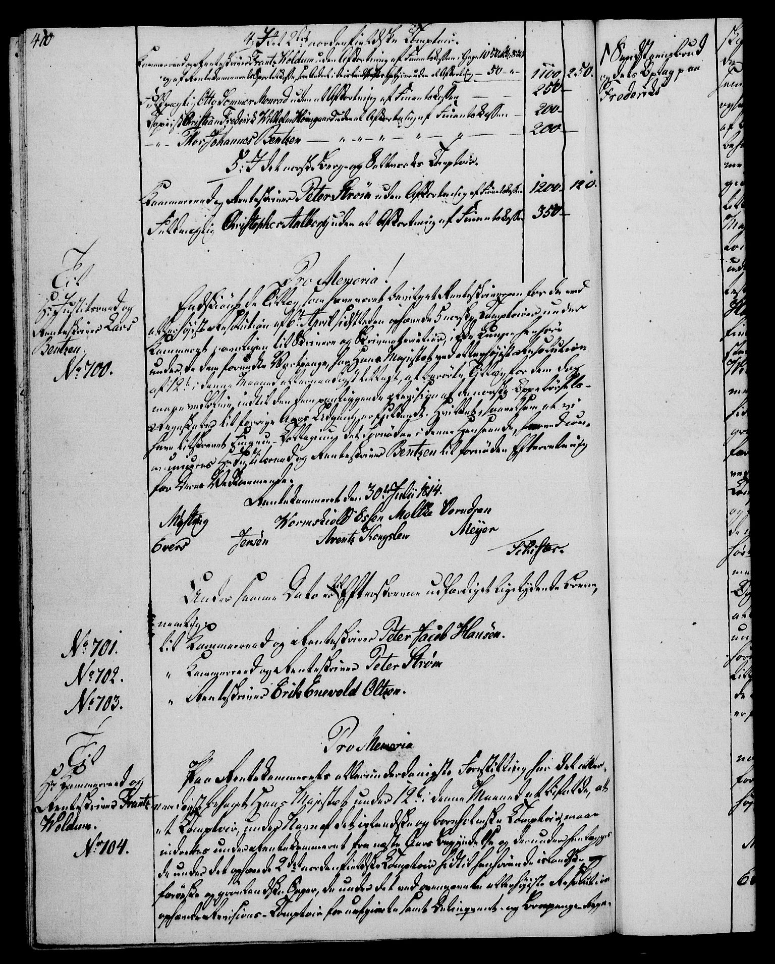 Rentekammeret, Kammerkanselliet, AV/RA-EA-3111/G/Gg/Gga/L0020: Norsk ekspedisjonsprotokoll med register (merket RK 53.20), 1811-1814, s. 410