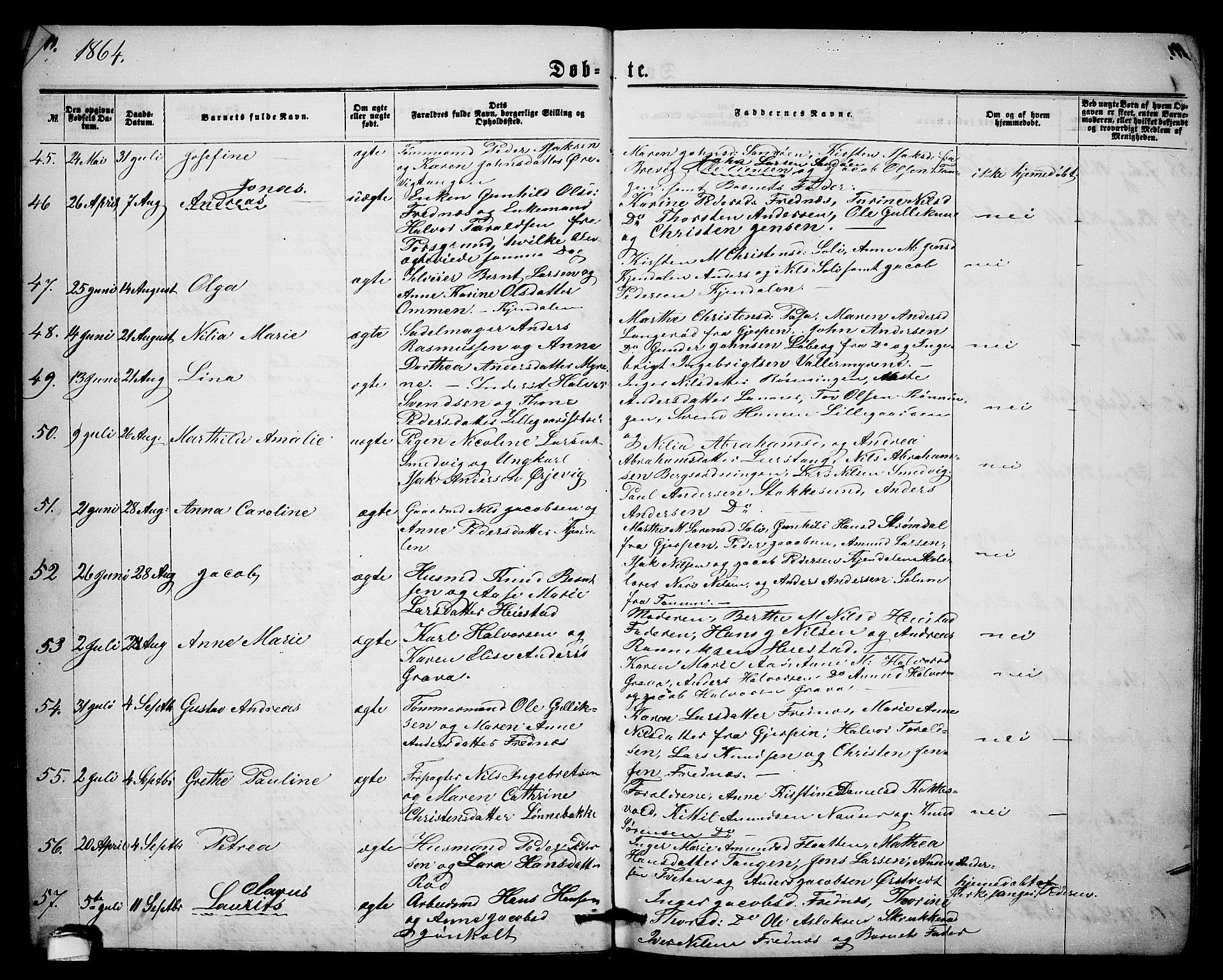 Eidanger kirkebøker, AV/SAKO-A-261/G/Ga/L0001: Klokkerbok nr. 1, 1863-1878, s. 10