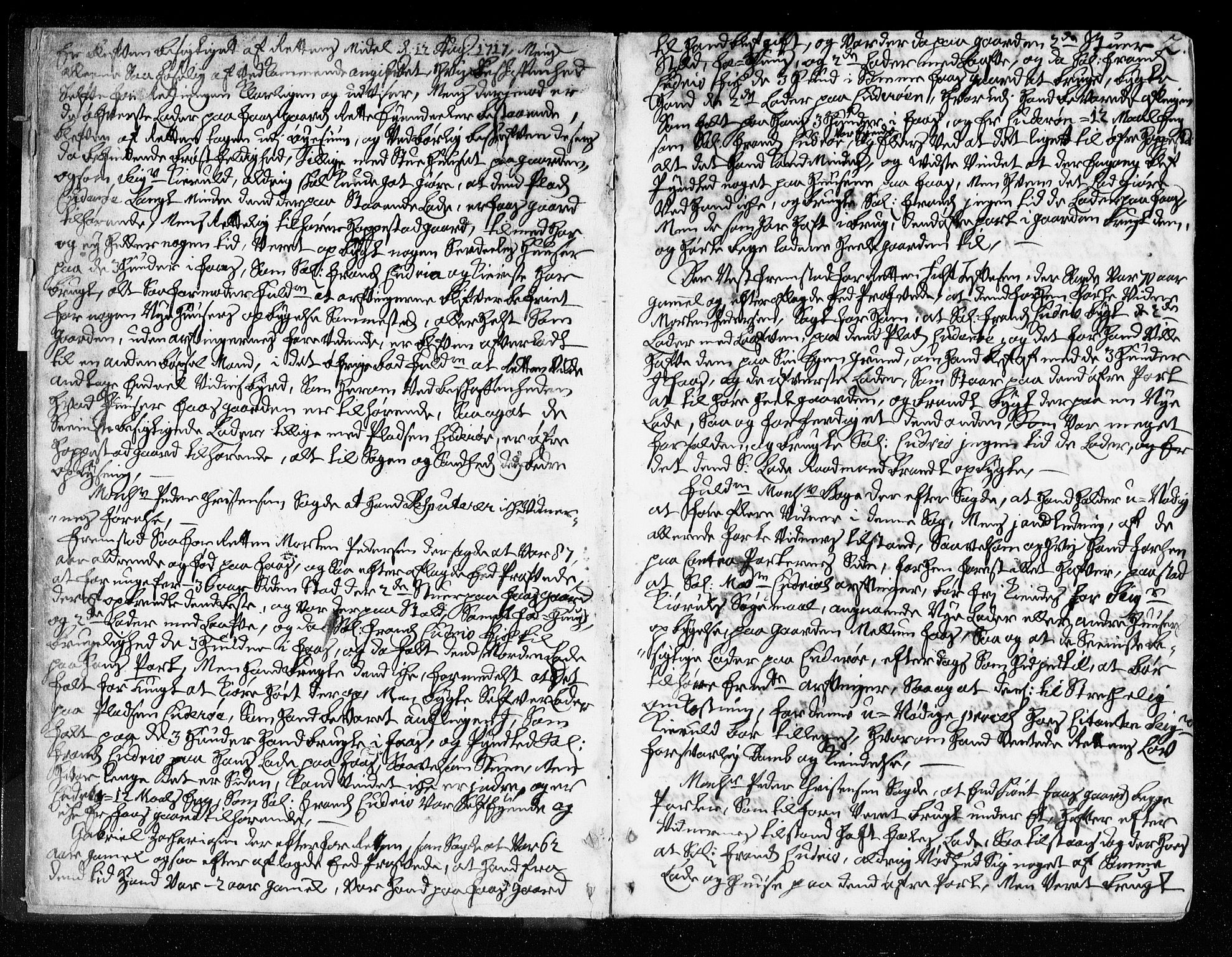 Bamble sorenskriveri, SAKO/A-214/F/Fa/Faa/L0008: Tingbok, 1722-1724, s. 2