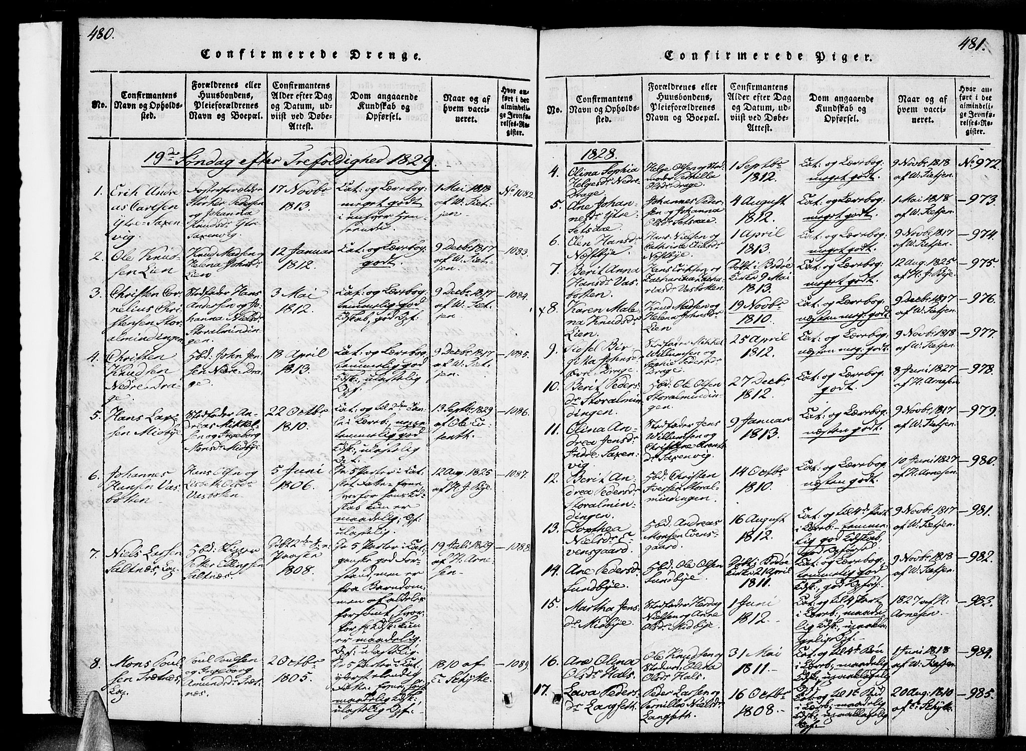 Ministerialprotokoller, klokkerbøker og fødselsregistre - Nordland, AV/SAT-A-1459/847/L0665: Ministerialbok nr. 847A05, 1818-1841, s. 480-481