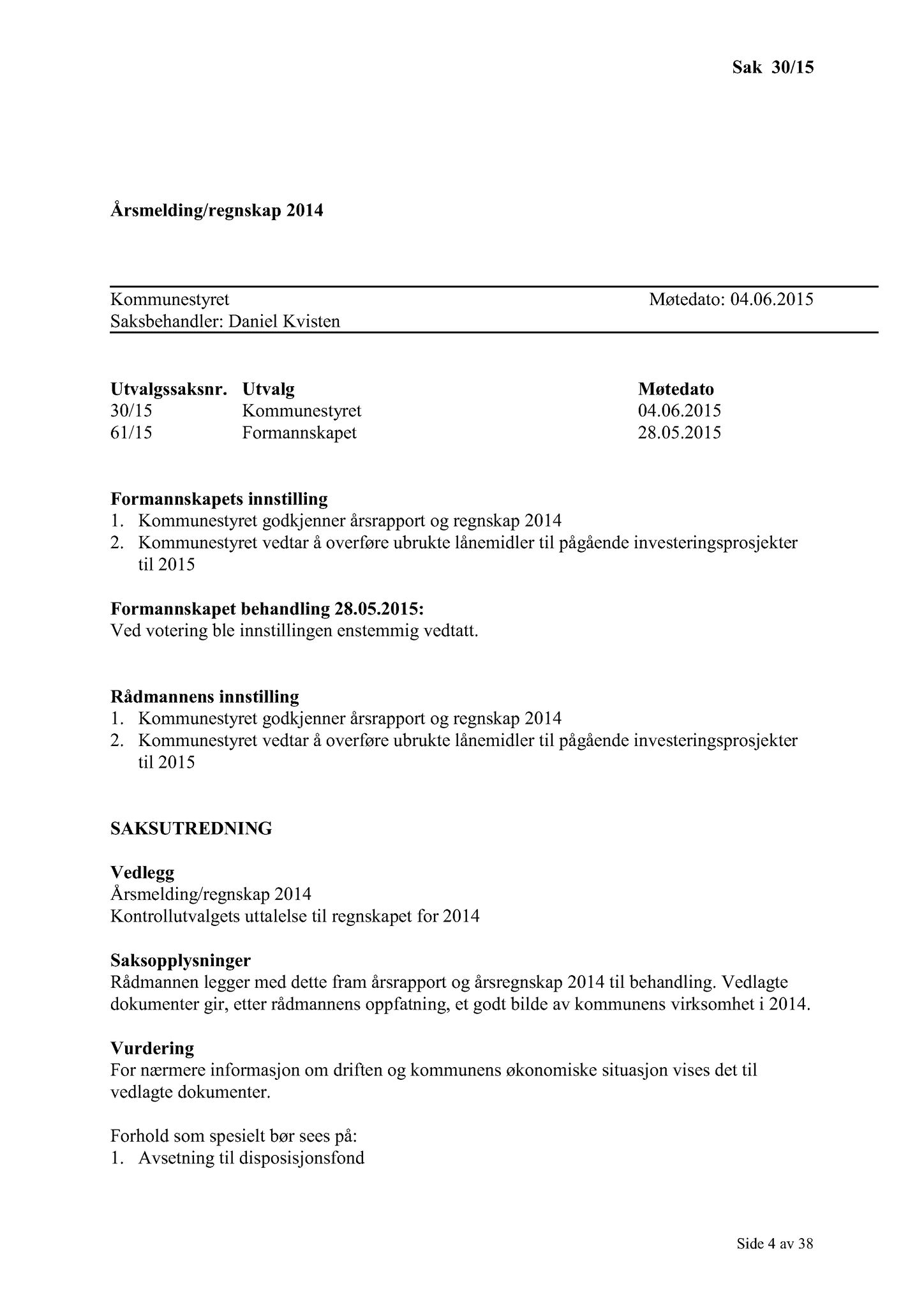 Klæbu Kommune, TRKO/KK/01-KS/L008: Kommunestyret - Møtedokumenter, 2015, s. 727