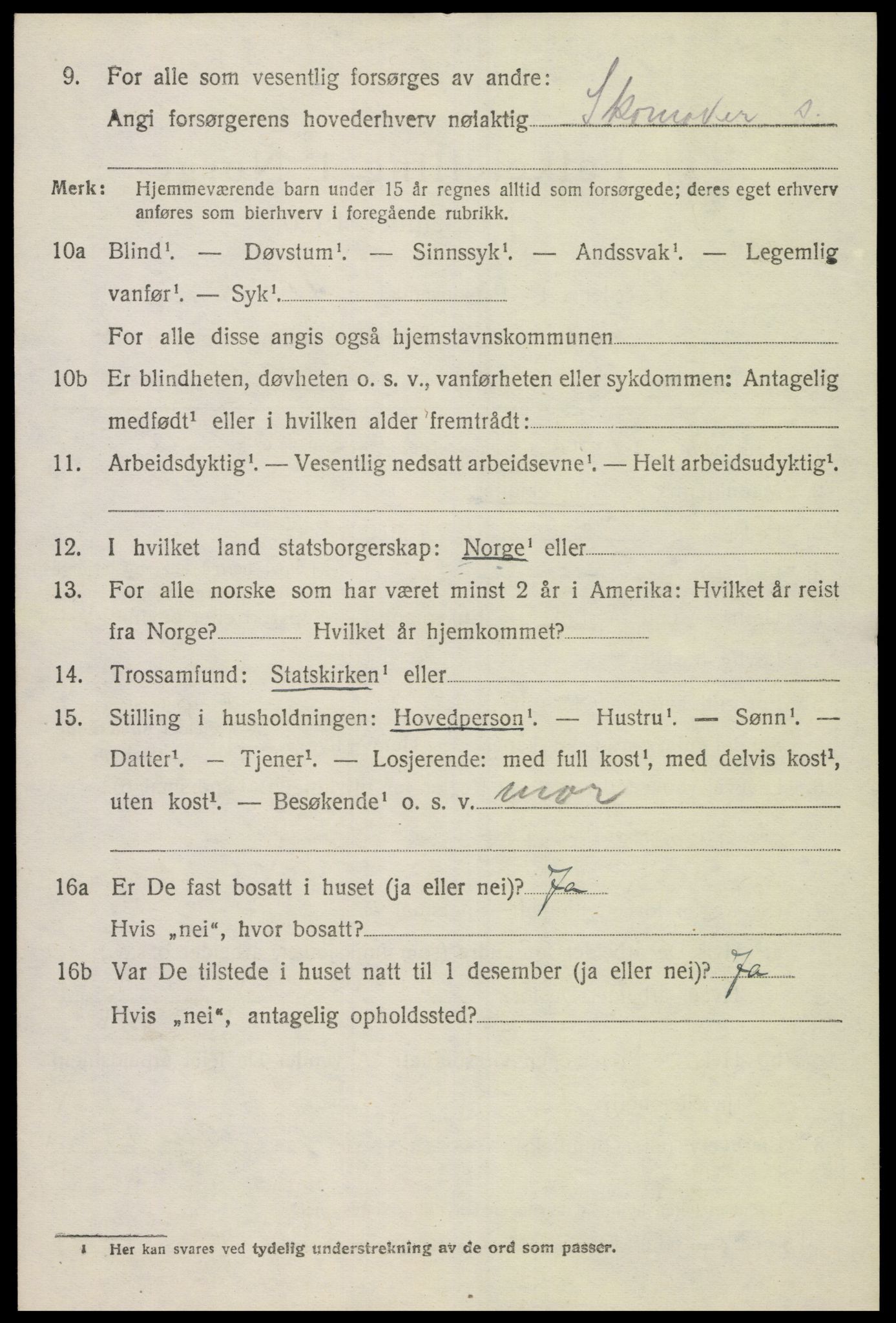 SAK, Folketelling 1920 for 1023 Finsland herred, 1920, s. 1805