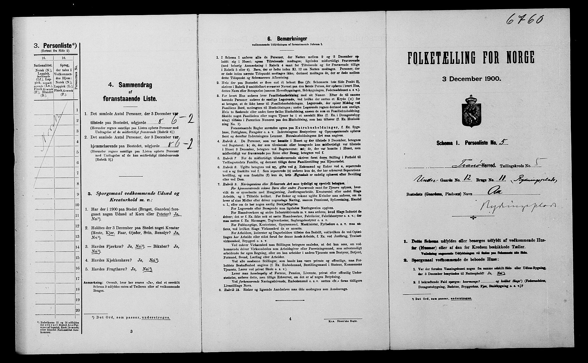 SATØ, Folketelling 1900 for 1927 Tranøy herred, 1900, s. 64