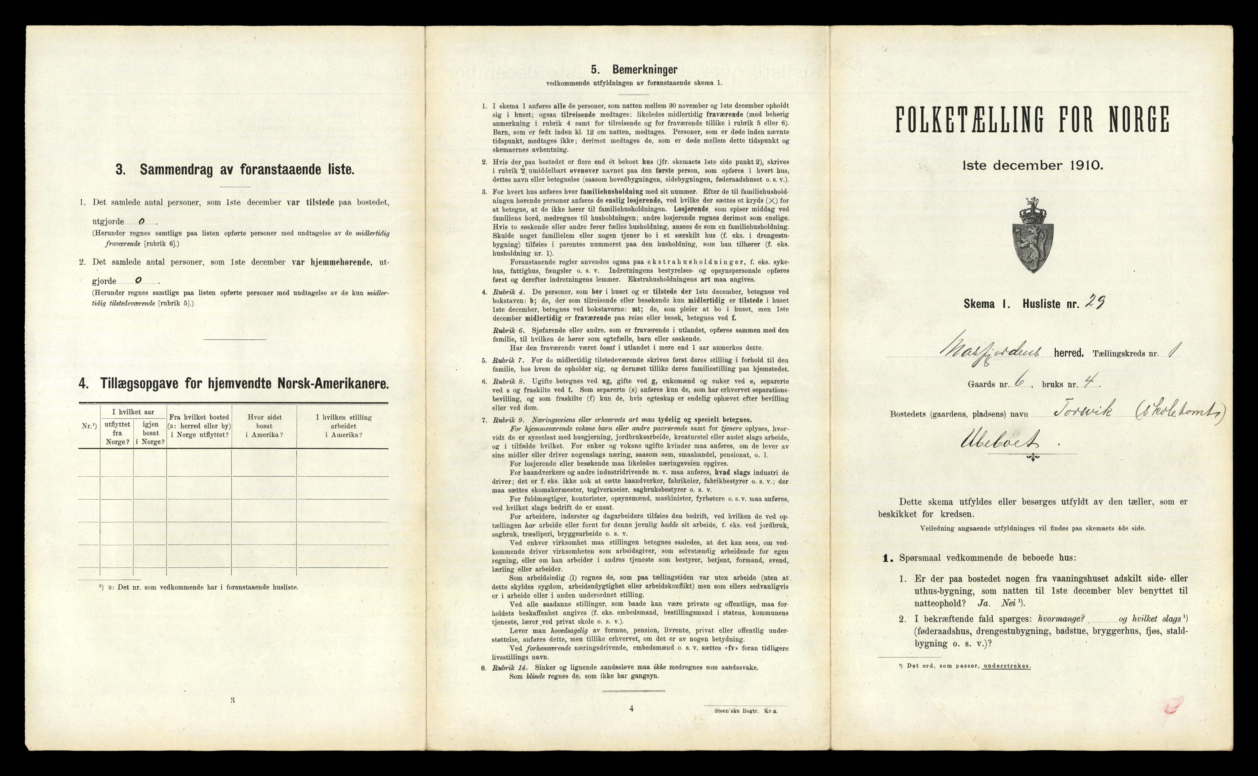 RA, Folketelling 1910 for 1266 Masfjorden herred, 1910, s. 98