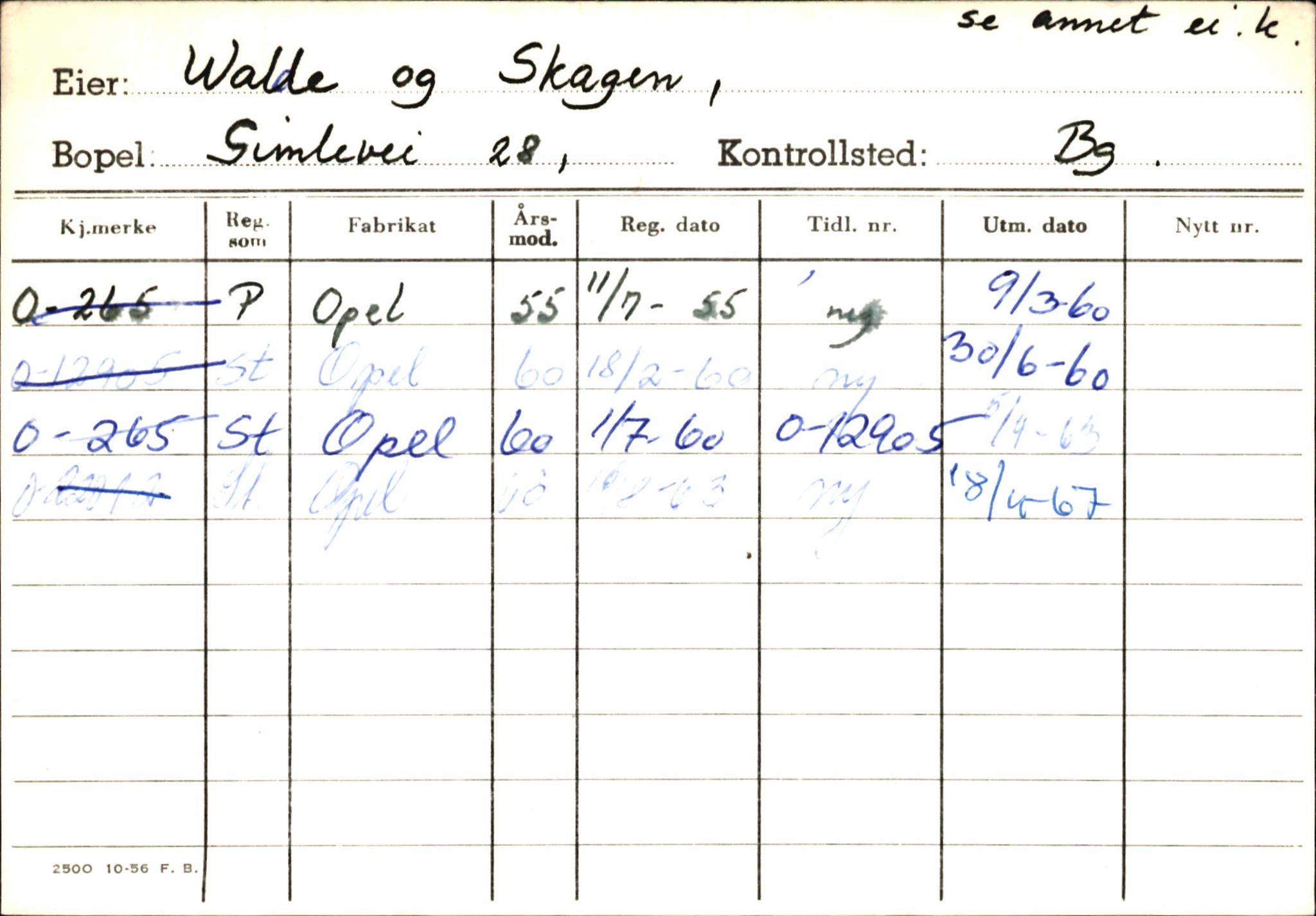 Statens vegvesen, Hordaland vegkontor, AV/SAB-A-5201/2/Hb/L0037: O-eierkort W-P, 1920-1971, s. 17