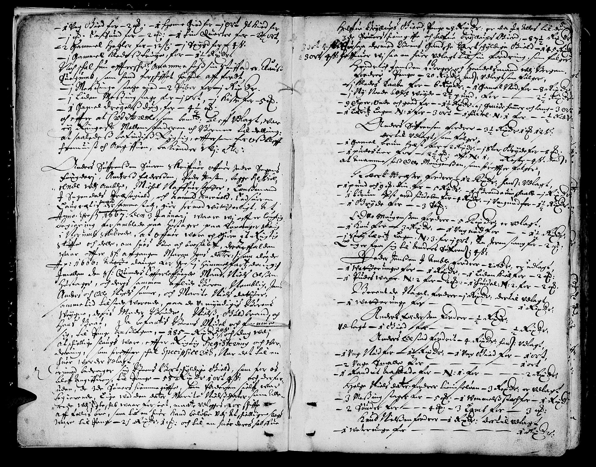 Indre Sogn tingrett, AV/SAB-A-3301/1/H/Ha/L0001: Skifteprotokoll 1, 1666-1685, s. 4b-5a