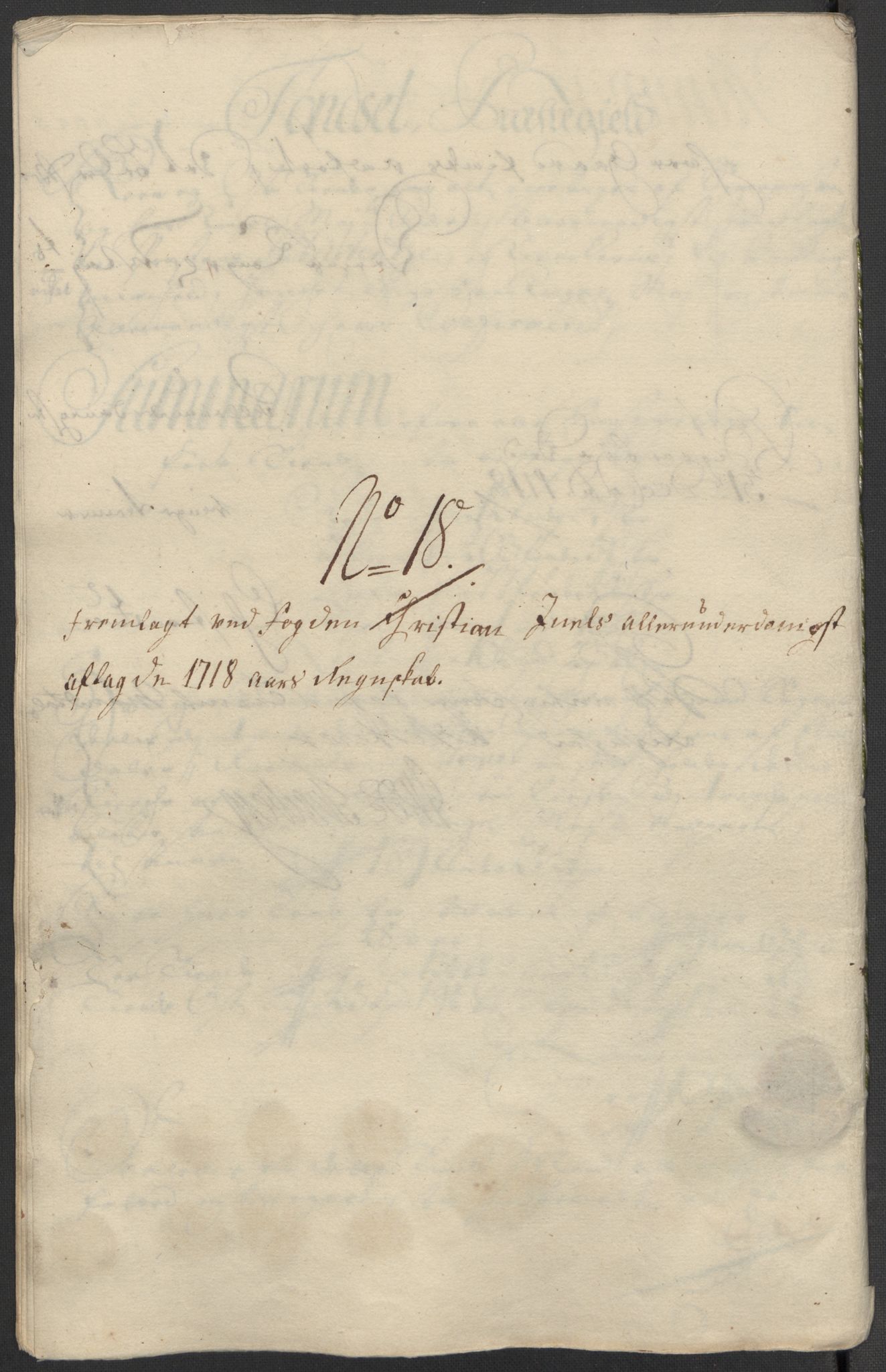 Rentekammeret inntil 1814, Reviderte regnskaper, Fogderegnskap, AV/RA-EA-4092/R13/L0857: Fogderegnskap Solør, Odal og Østerdal, 1718, s. 263