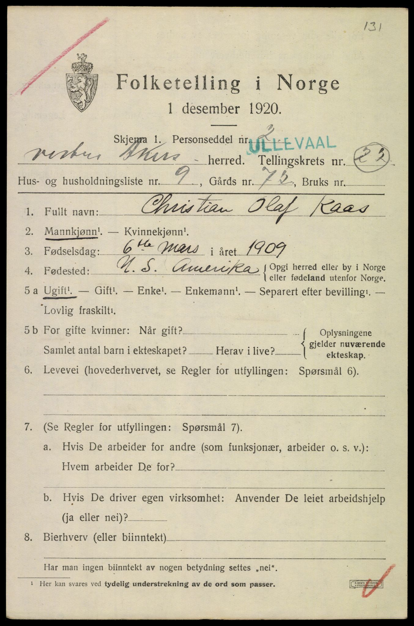 SAO, Folketelling 1920 for 0218 Aker herred, 1920, s. 125902