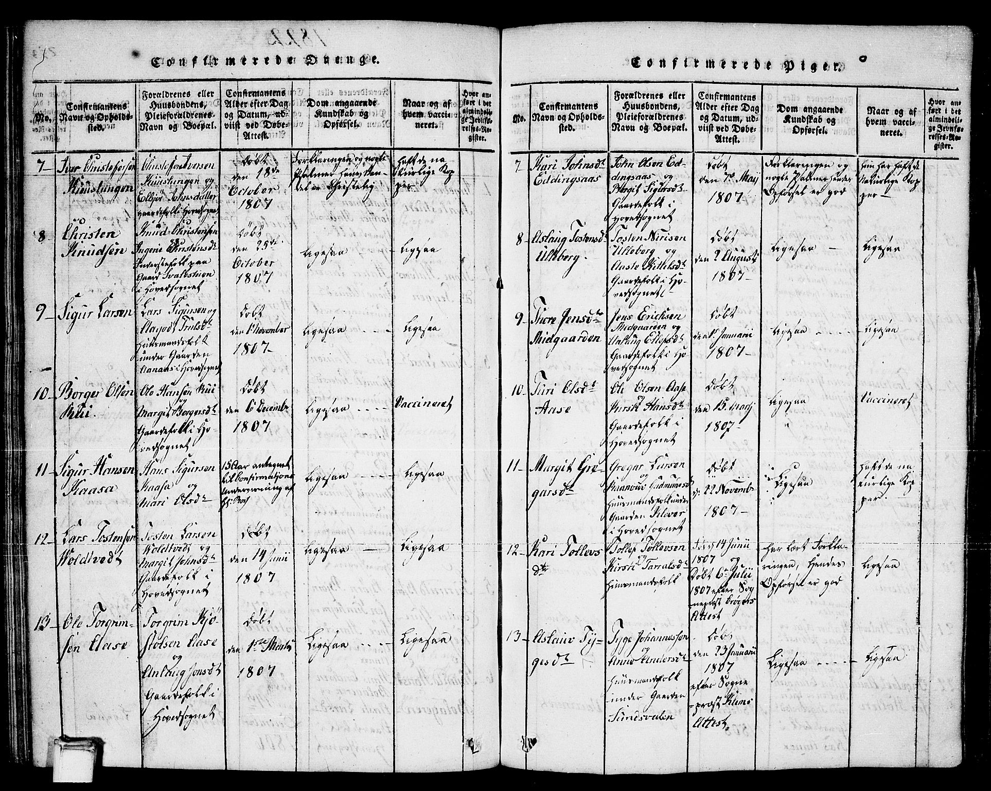 Sauherad kirkebøker, AV/SAKO-A-298/F/Fa/L0005: Ministerialbok nr. I 5, 1815-1829, s. 254