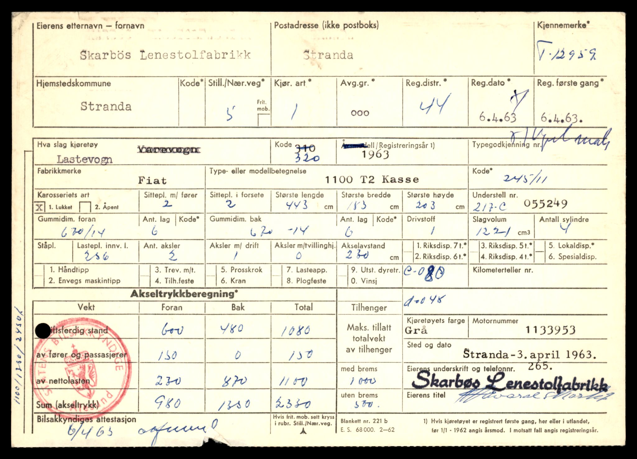Møre og Romsdal vegkontor - Ålesund trafikkstasjon, AV/SAT-A-4099/F/Fe/L0036: Registreringskort for kjøretøy T 12831 - T 13030, 1927-1998, s. 1929