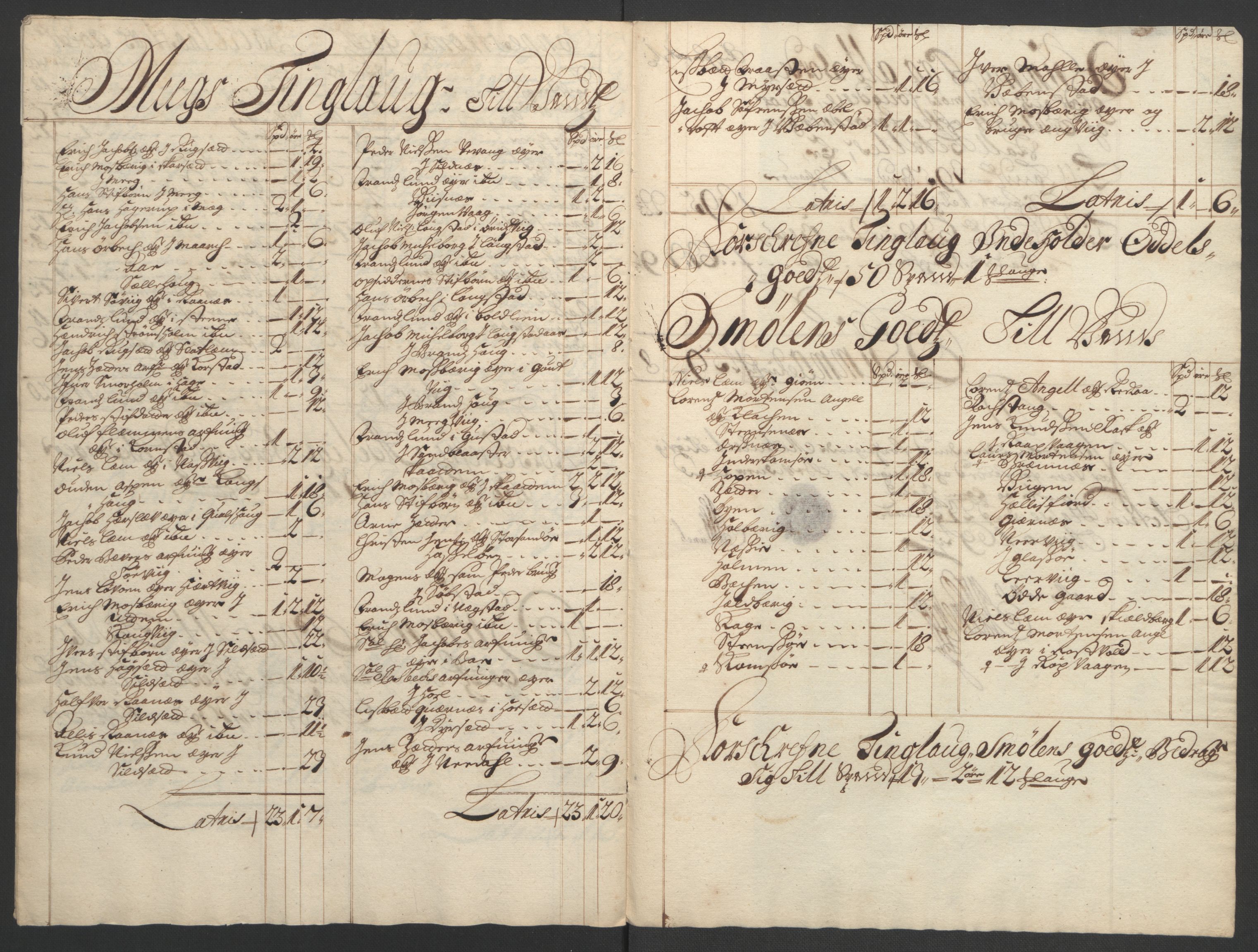 Rentekammeret inntil 1814, Reviderte regnskaper, Fogderegnskap, RA/EA-4092/R56/L3736: Fogderegnskap Nordmøre, 1694-1696, s. 74