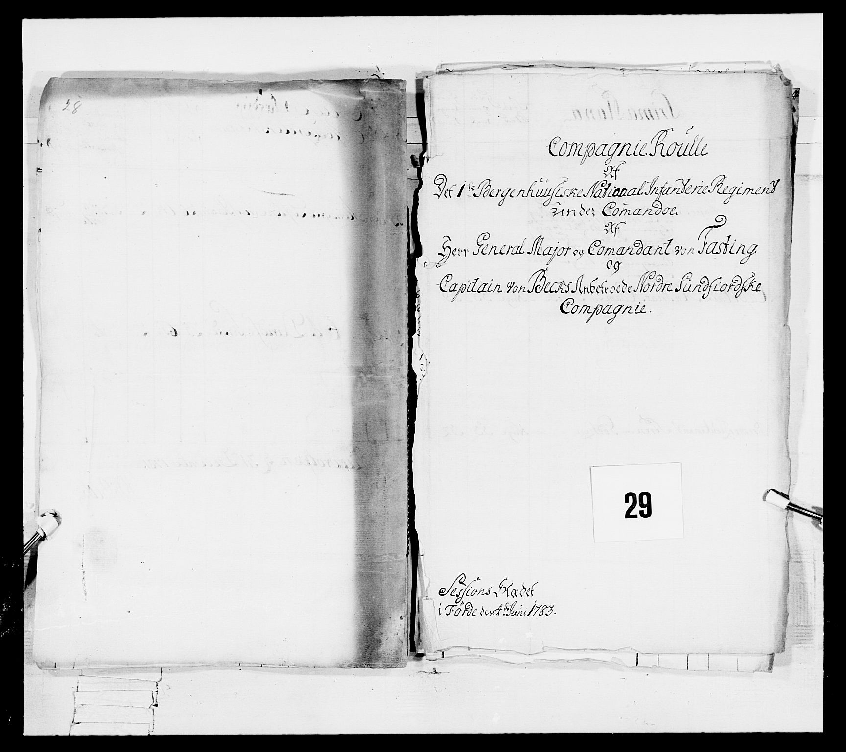 Generalitets- og kommissariatskollegiet, Det kongelige norske kommissariatskollegium, AV/RA-EA-5420/E/Eh/L0091: 1. Bergenhusiske nasjonale infanteriregiment, 1780-1783, s. 558