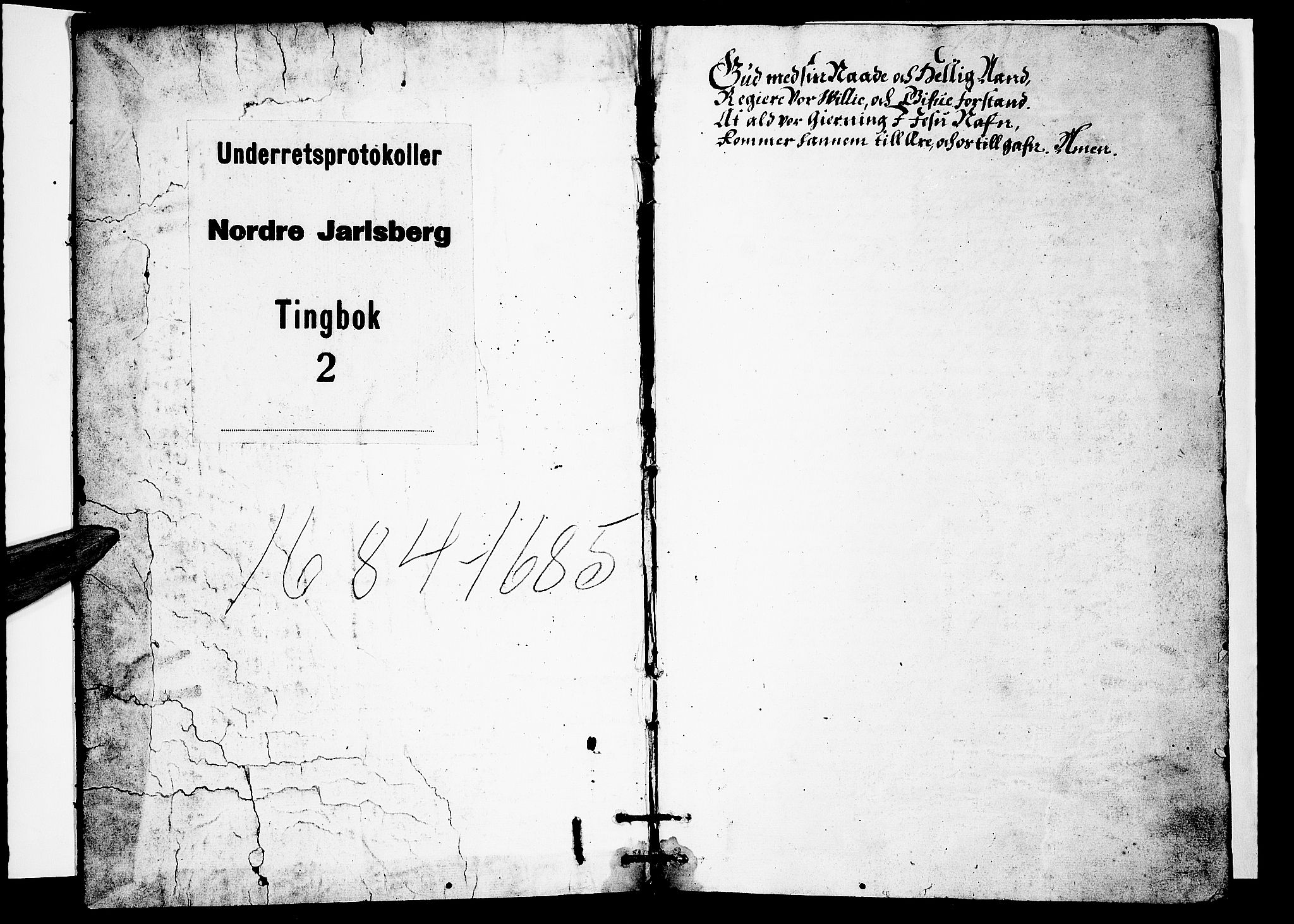 Nordre Jarlsberg sorenskriveri, SAKO/A-80/F/Fa/Faa/L0002: Tingbok, 1684-1685