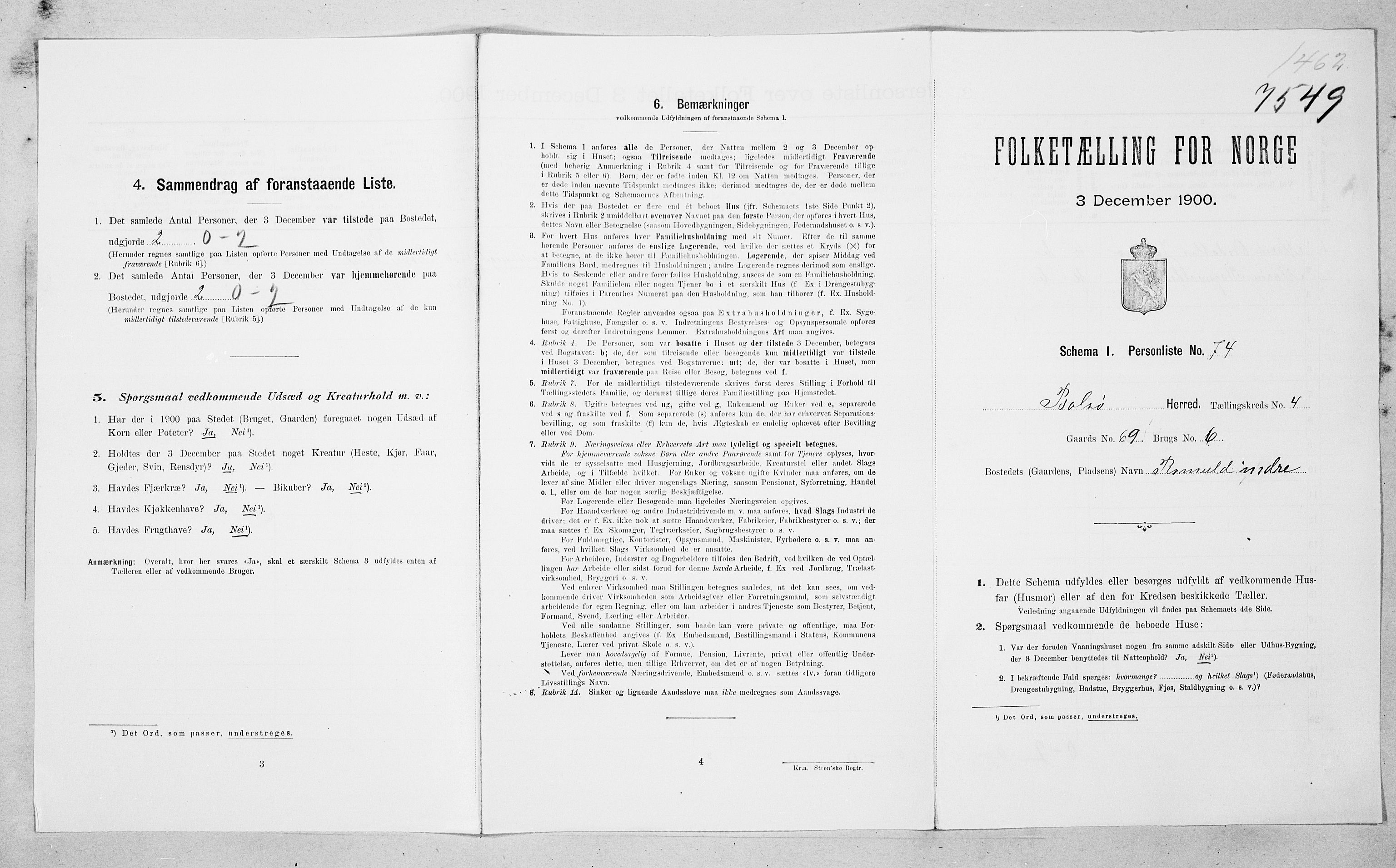 SAT, Folketelling 1900 for 1544 Bolsøy herred, 1900, s. 68