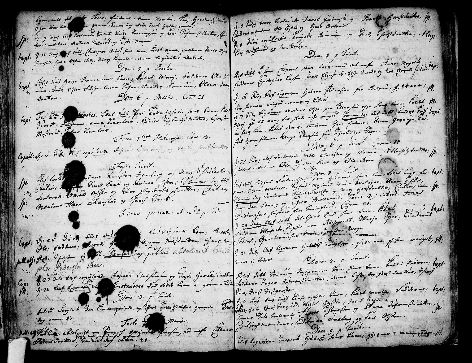 Sandar kirkebøker, AV/SAKO-A-243/F/Fa/L0001: Ministerialbok nr. 1, 1709-1733
