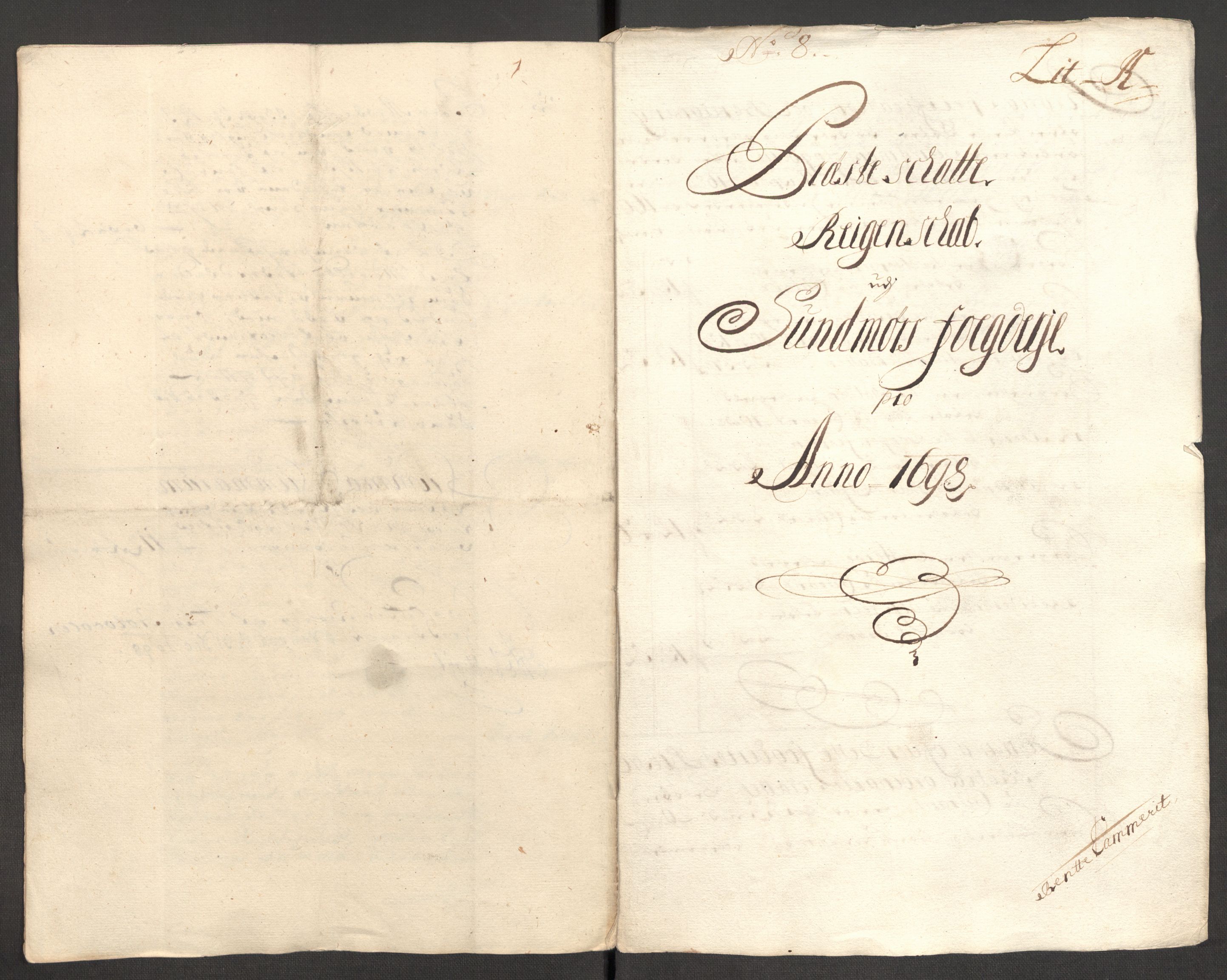 Rentekammeret inntil 1814, Reviderte regnskaper, Fogderegnskap, AV/RA-EA-4092/R54/L3556: Fogderegnskap Sunnmøre, 1696-1698, s. 387