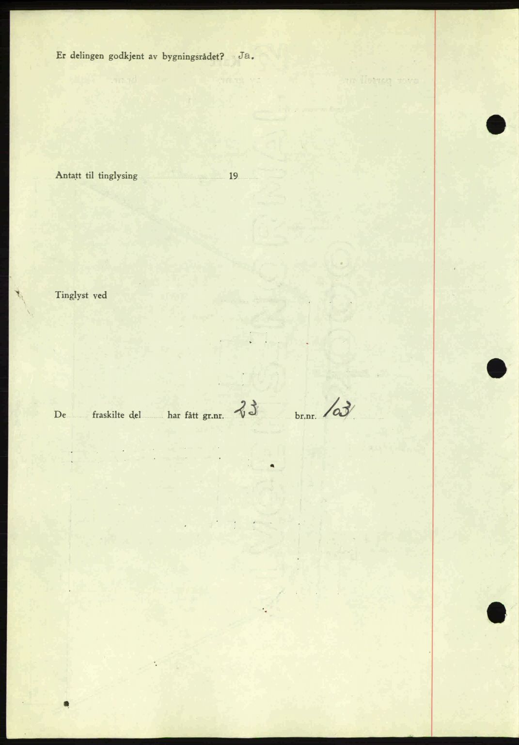 Romsdal sorenskriveri, AV/SAT-A-4149/1/2/2C: Pantebok nr. A10, 1941-1941, Dagboknr: 1523/1941