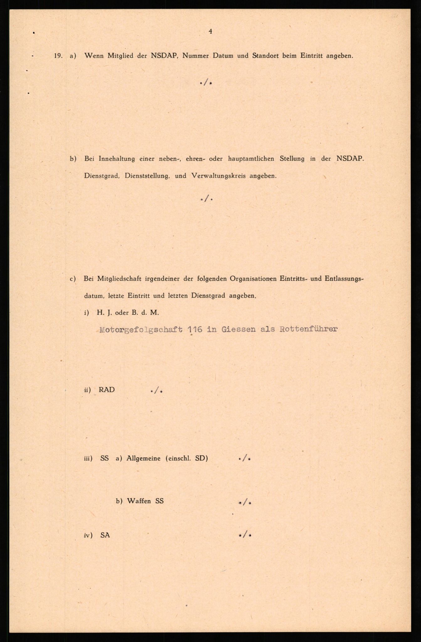 Forsvaret, Forsvarets overkommando II, AV/RA-RAFA-3915/D/Db/L0037: CI Questionaires. Tyske okkupasjonsstyrker i Norge. Tyskere., 1945-1946, s. 356