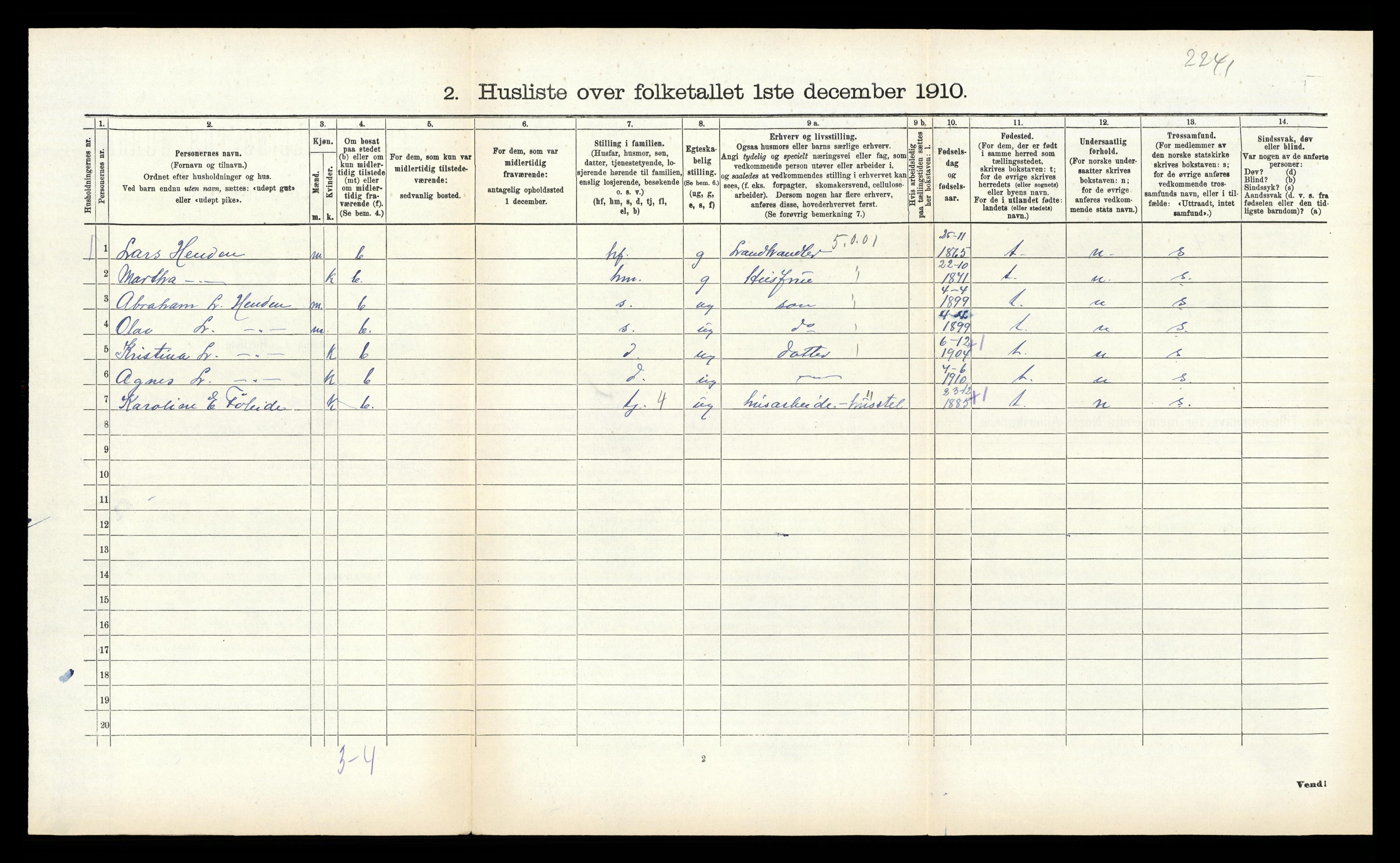 RA, Folketelling 1910 for 1445 Gloppen herred, 1910, s. 917