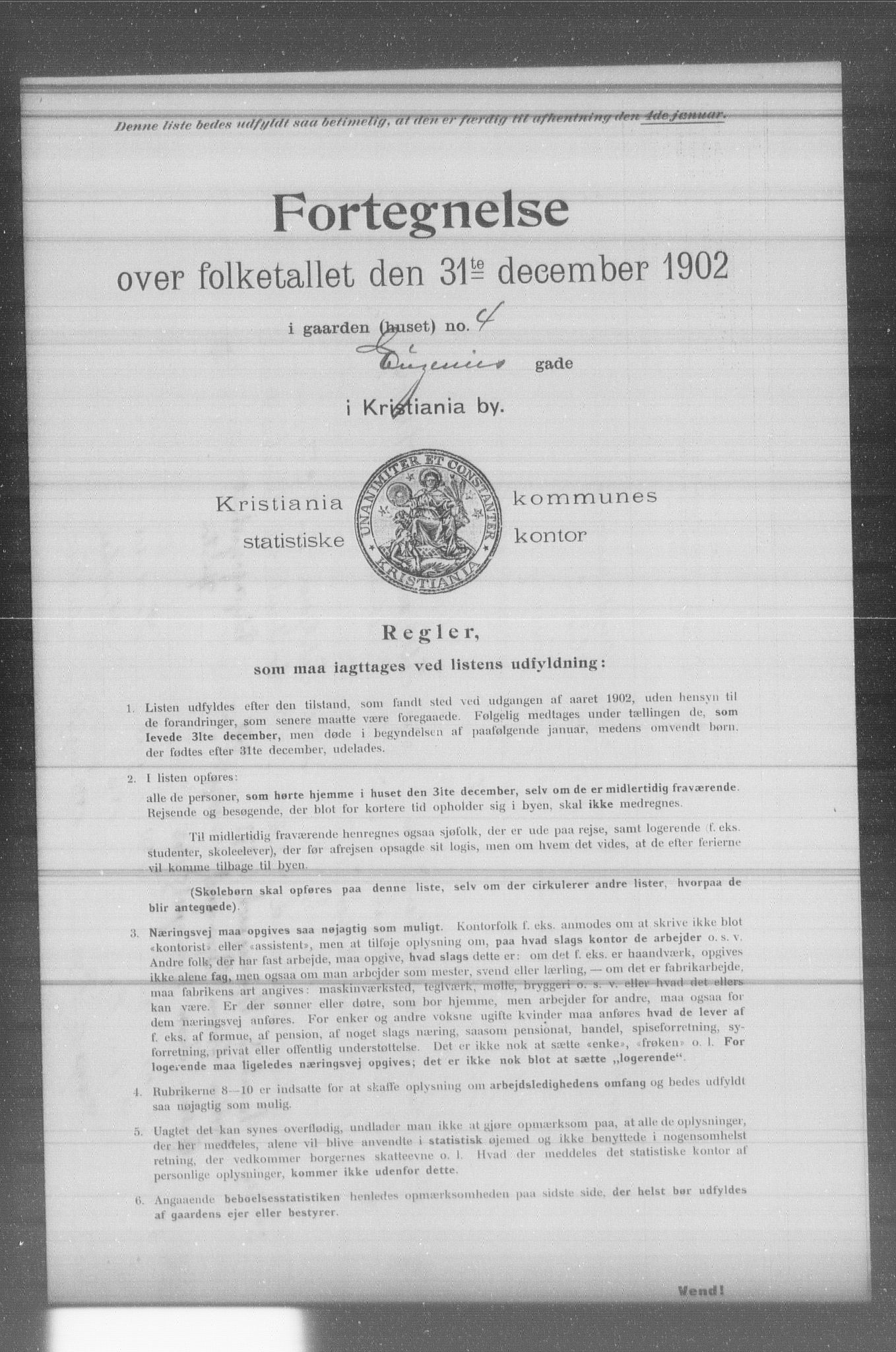 OBA, Kommunal folketelling 31.12.1902 for Kristiania kjøpstad, 1902, s. 4415