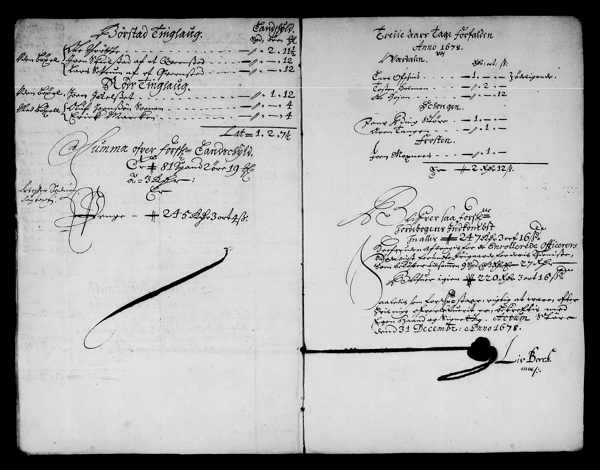 Rentekammeret inntil 1814, Reviderte regnskaper, Stiftamtstueregnskaper, Trondheim stiftamt og Nordland amt, AV/RA-EA-6044/R/Re/L0050: Trondheim stiftamt og Nordland amt, 1678