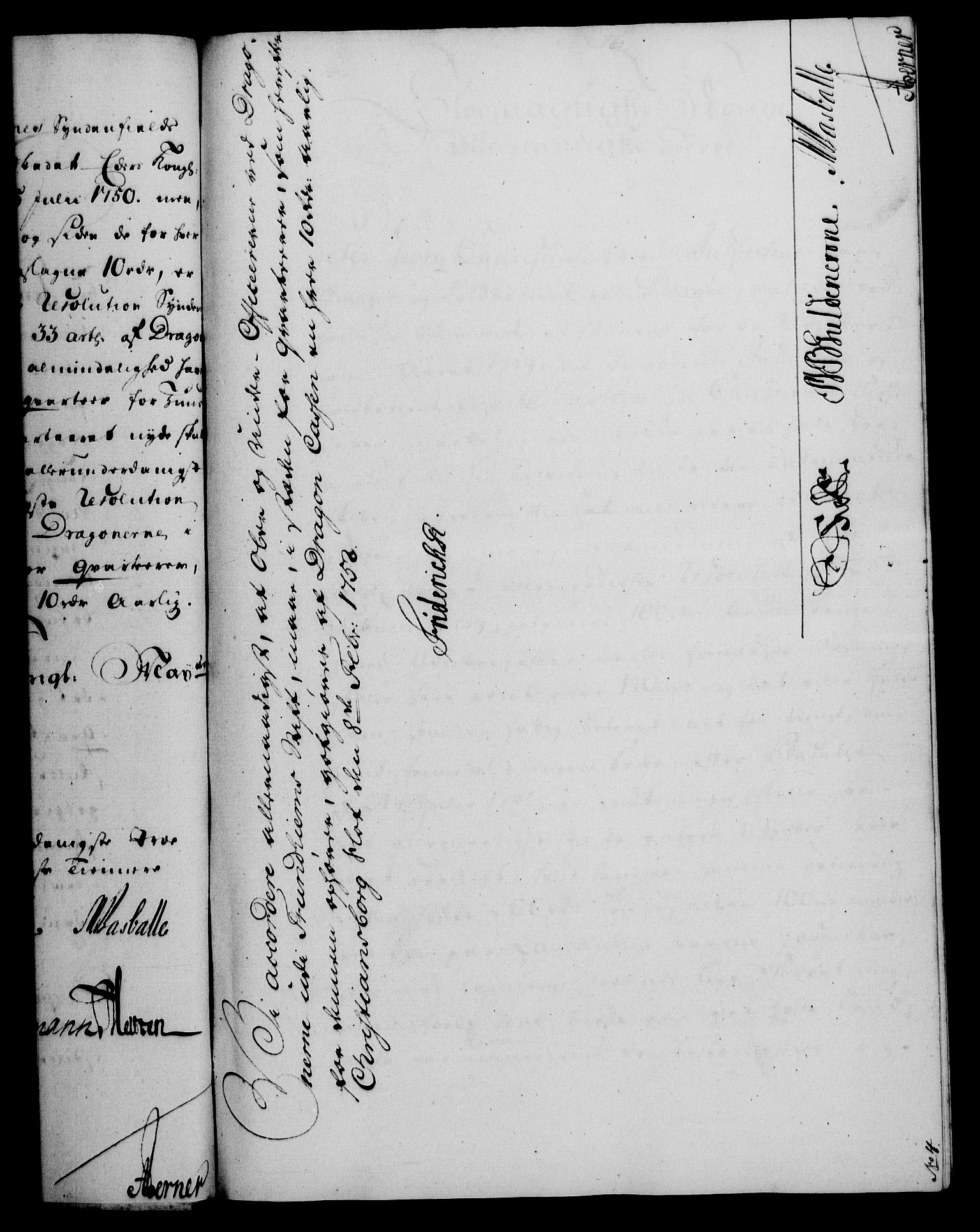 Rentekammeret, Kammerkanselliet, RA/EA-3111/G/Gf/Gfa/L0034: Norsk relasjons- og resolusjonsprotokoll (merket RK 52.34), 1752, s. 96