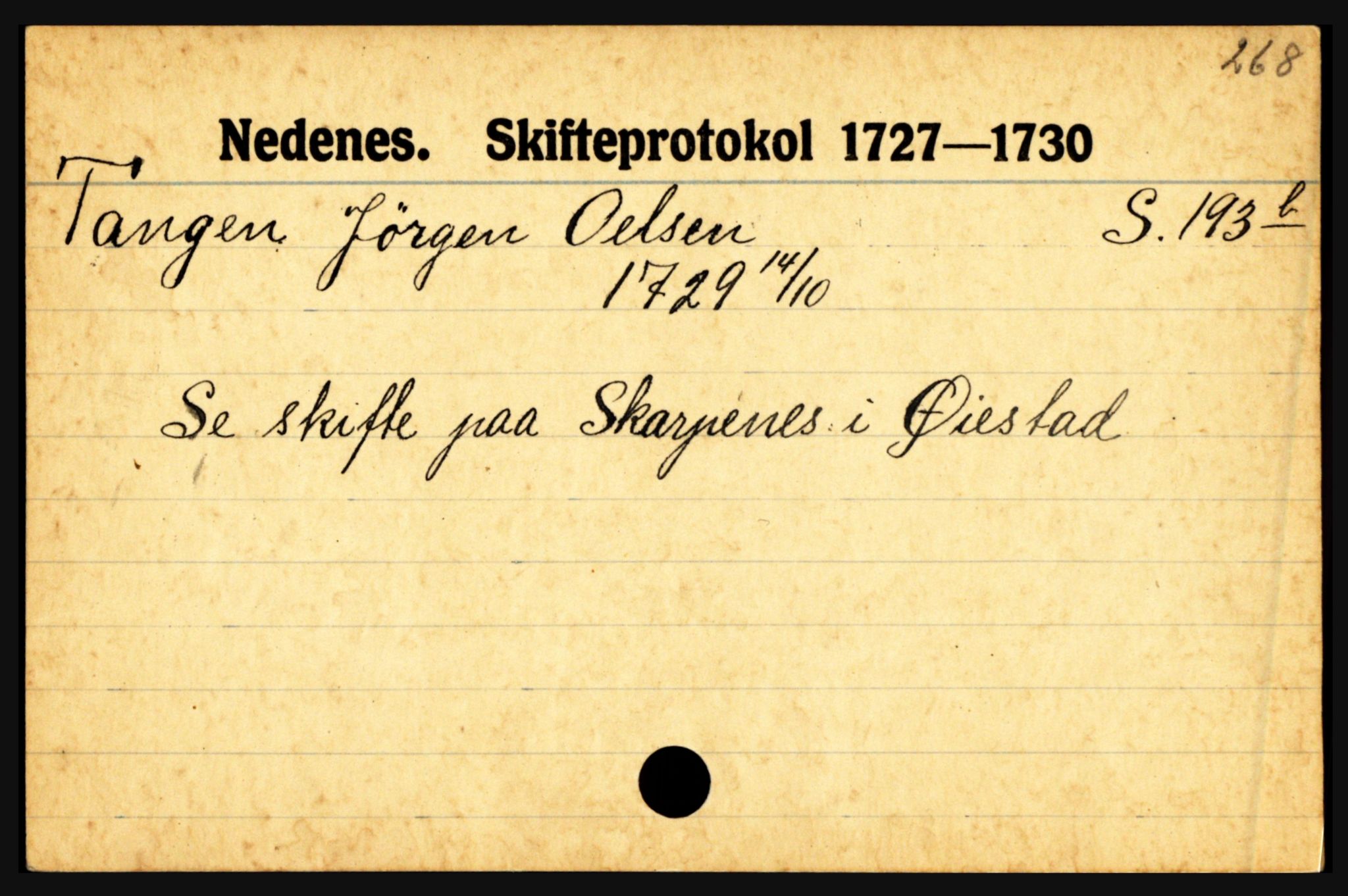 Nedenes sorenskriveri før 1824, AV/SAK-1221-0007/H, s. 29825