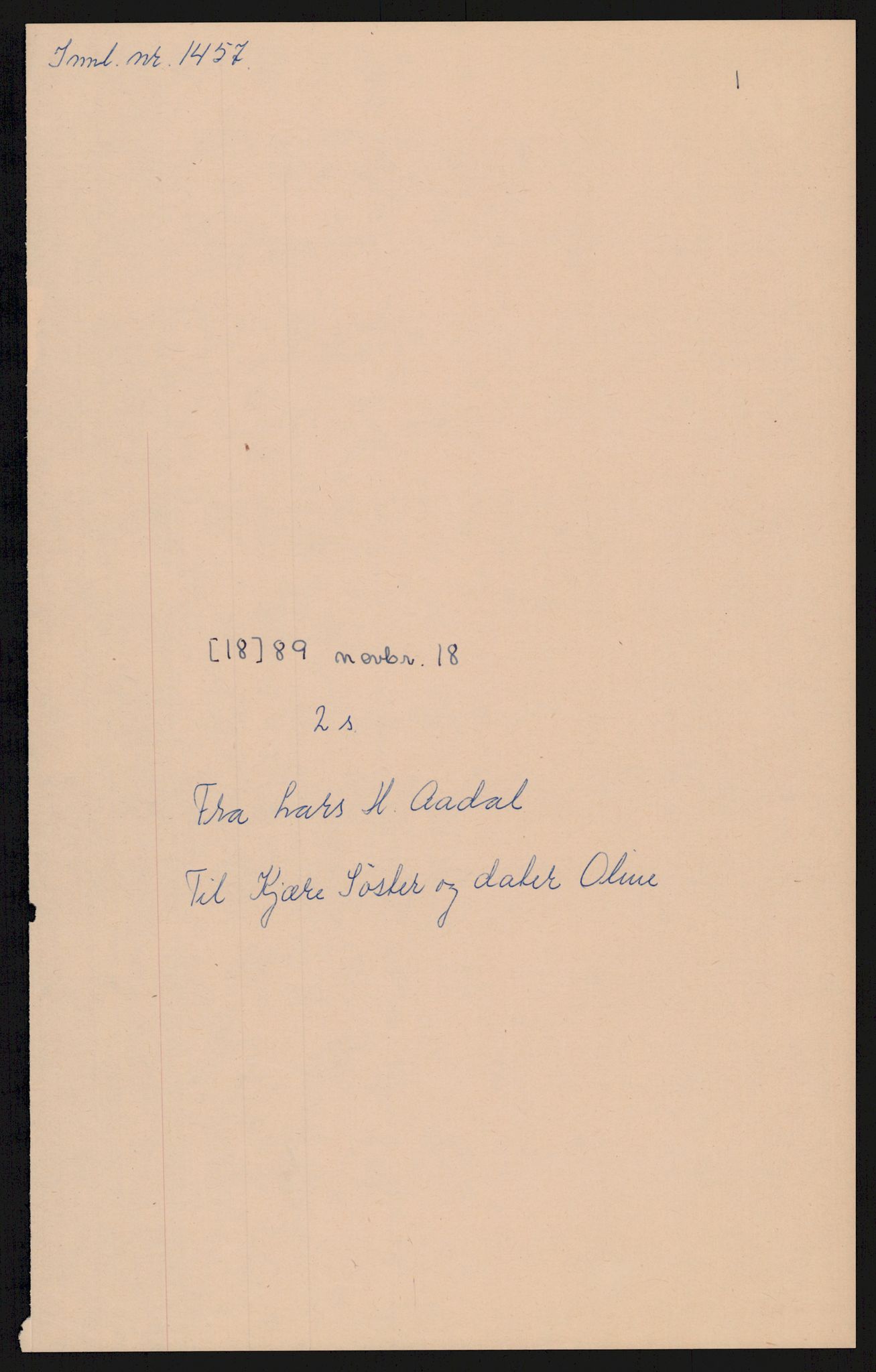 Samlinger til kildeutgivelse, Amerikabrevene, AV/RA-EA-4057/F/L0007: Innlån fra Hedmark: Berg - Furusetbrevene, 1838-1914, s. 408