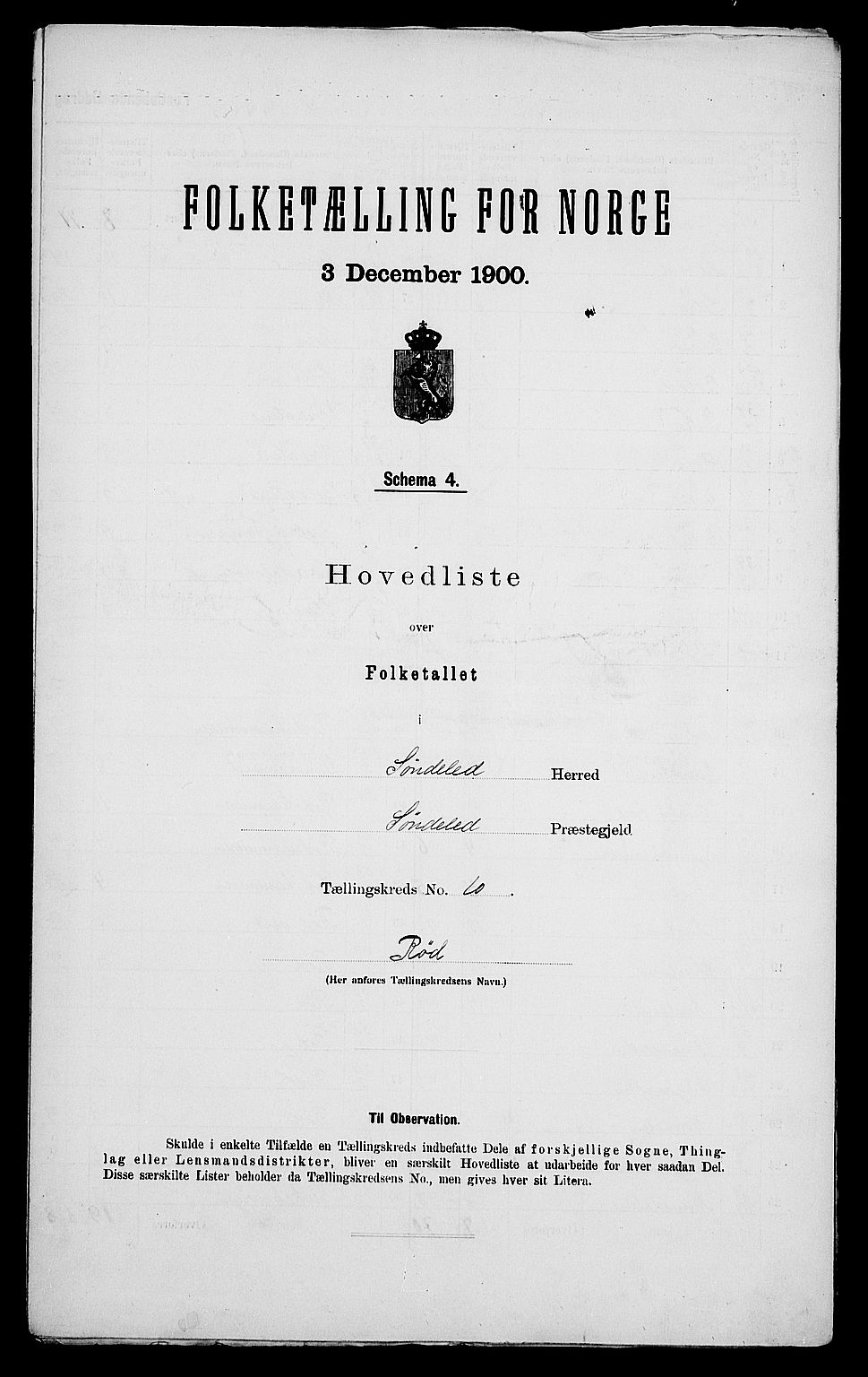 SAK, Folketelling 1900 for 0913 Søndeled herred, 1900, s. 53