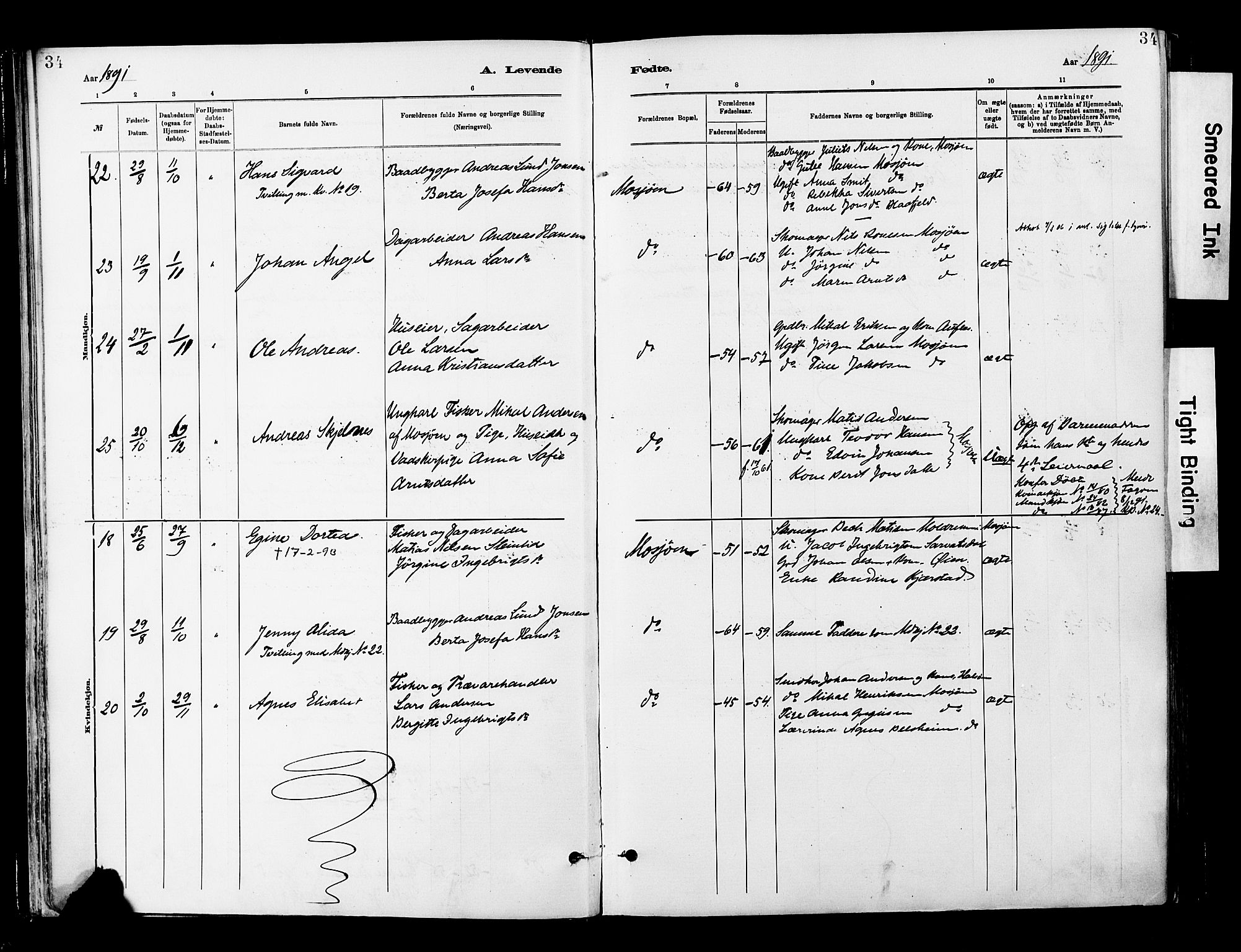 Ministerialprotokoller, klokkerbøker og fødselsregistre - Nordland, AV/SAT-A-1459/820/L0296: Ministerialbok nr. 820A17, 1880-1903, s. 34