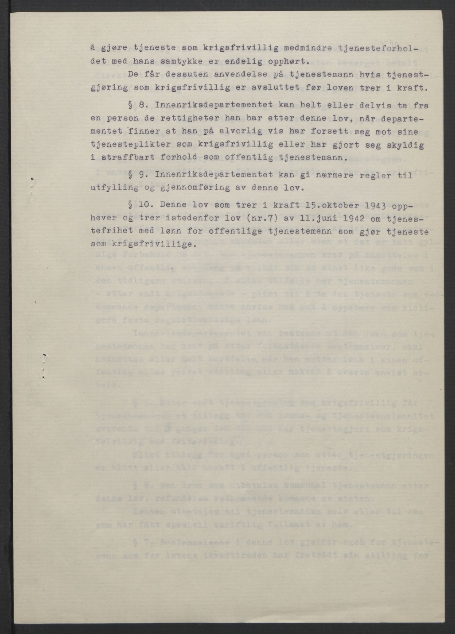 NS-administrasjonen 1940-1945 (Statsrådsekretariatet, de kommisariske statsråder mm), RA/S-4279/D/Db/L0099: Lover, 1943, s. 636