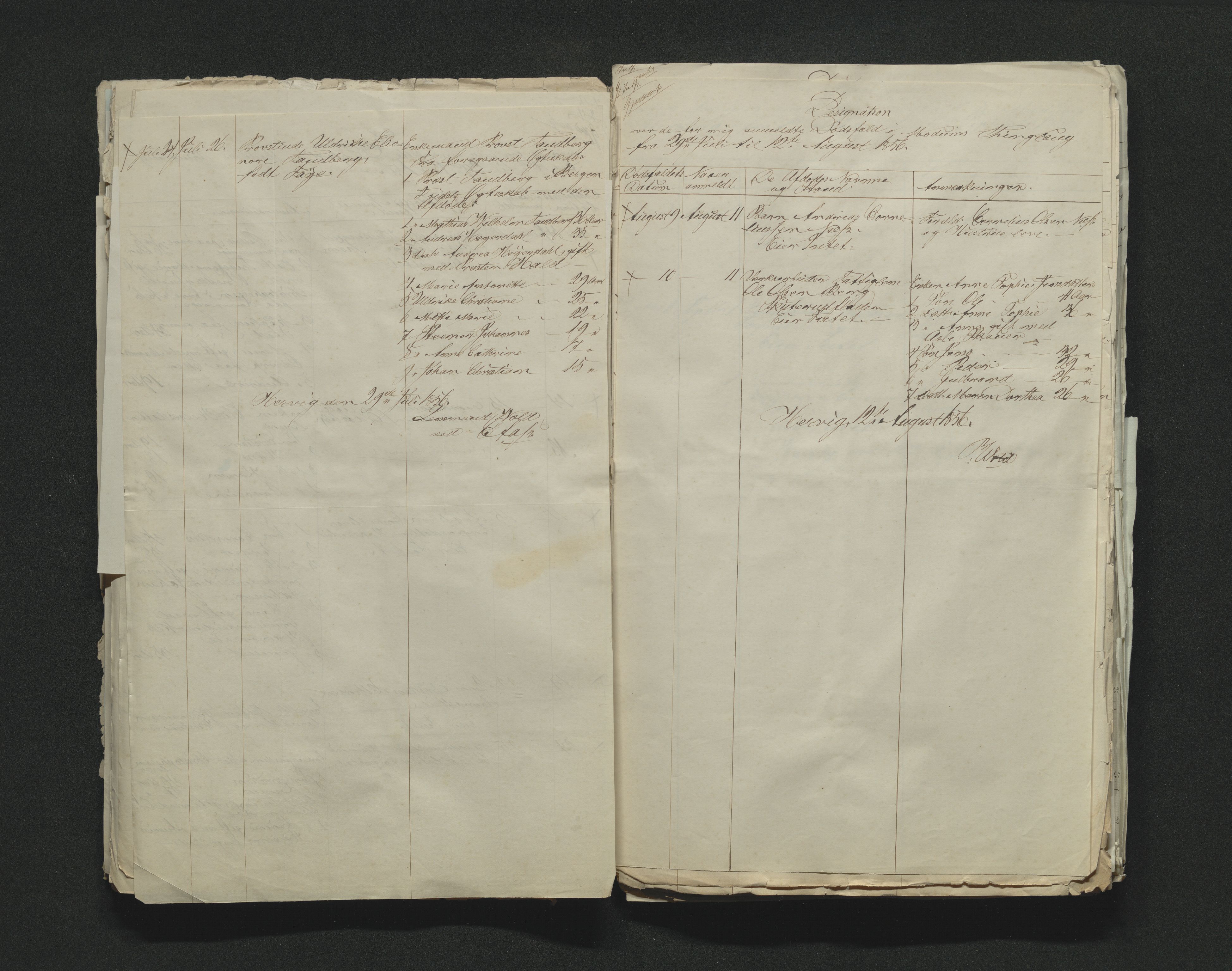 Eiker, Modum og Sigdal sorenskriveri, AV/SAKO-A-123/H/Ha/Hab/L0009: Dødsfallsmeldinger, 1854-1857, s. 319